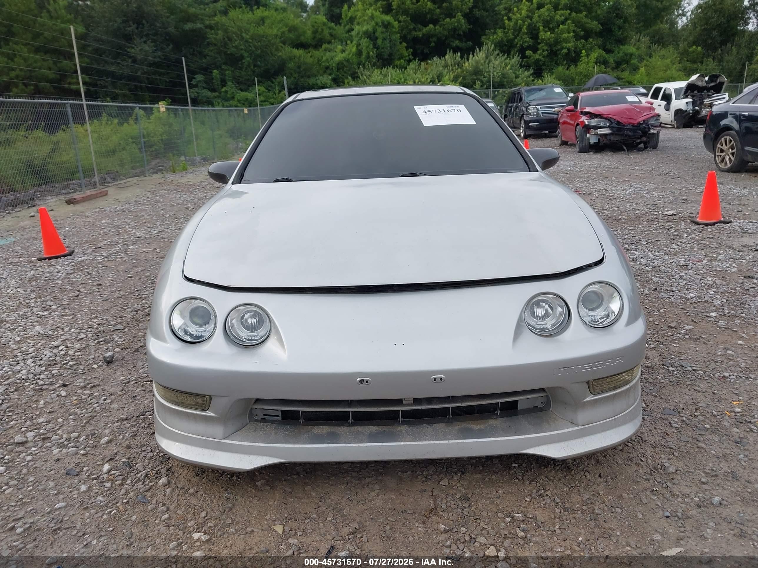 1998 Acura Integra Ls Gray vin: JH4DC4451WS014734