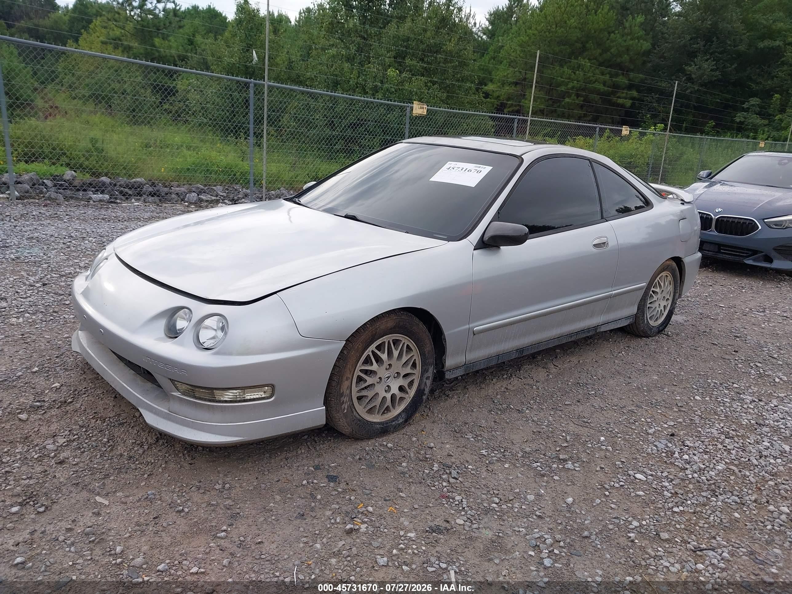 1998 Acura Integra Ls Gray vin: JH4DC4451WS014734