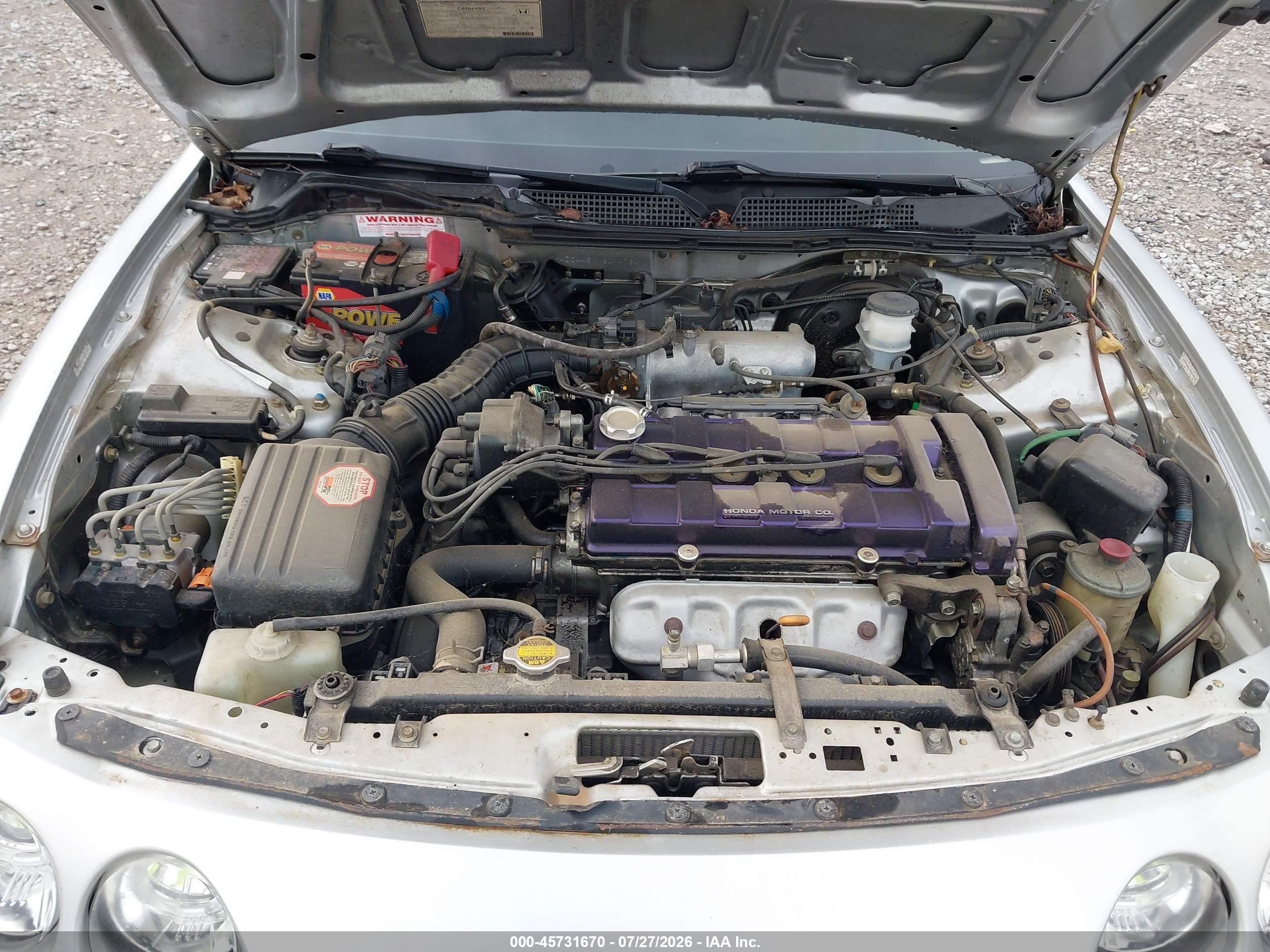 1998 Acura Integra Ls Gray vin: JH4DC4451WS014734