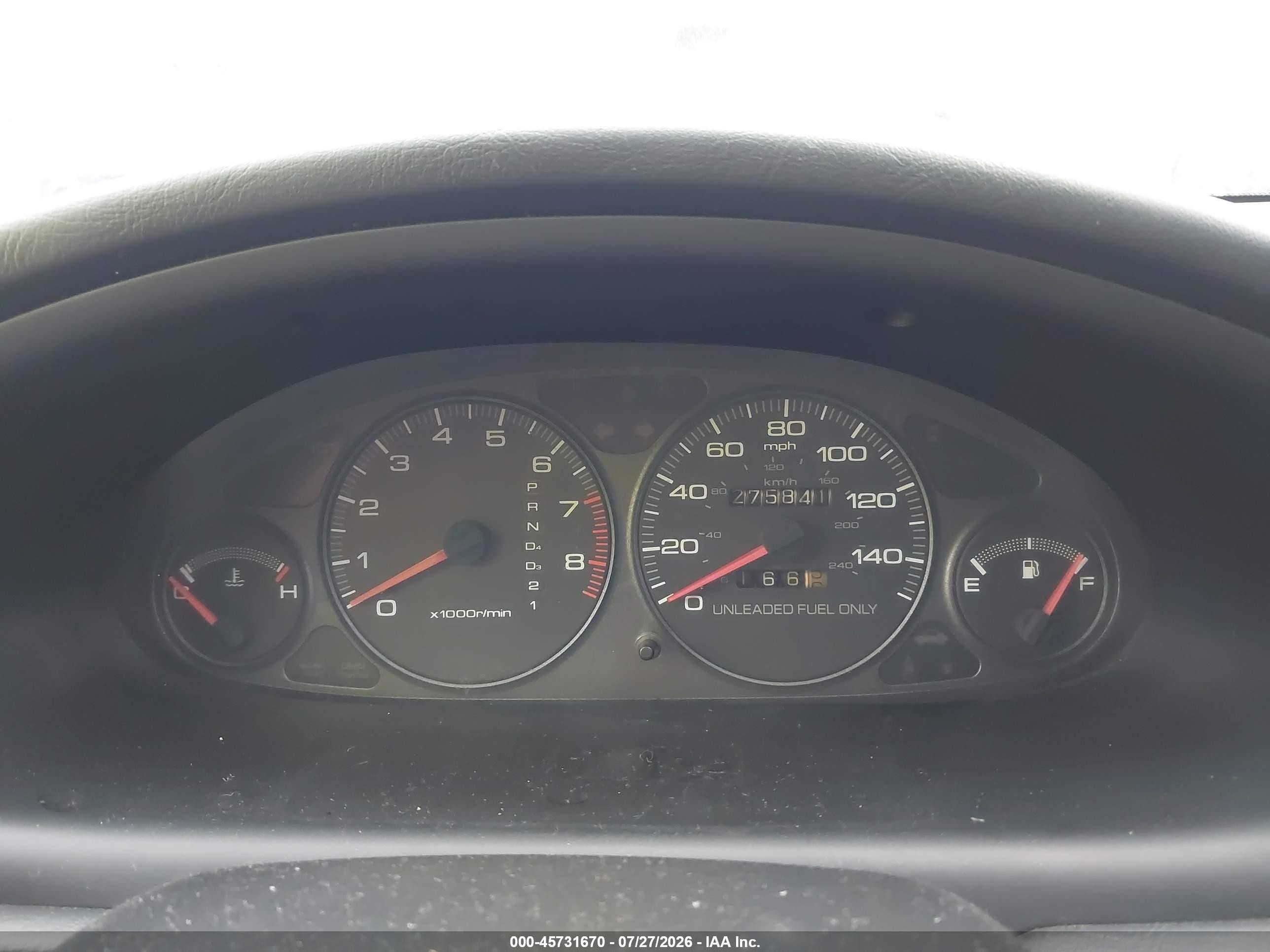1998 Acura Integra Ls Gray vin: JH4DC4451WS014734