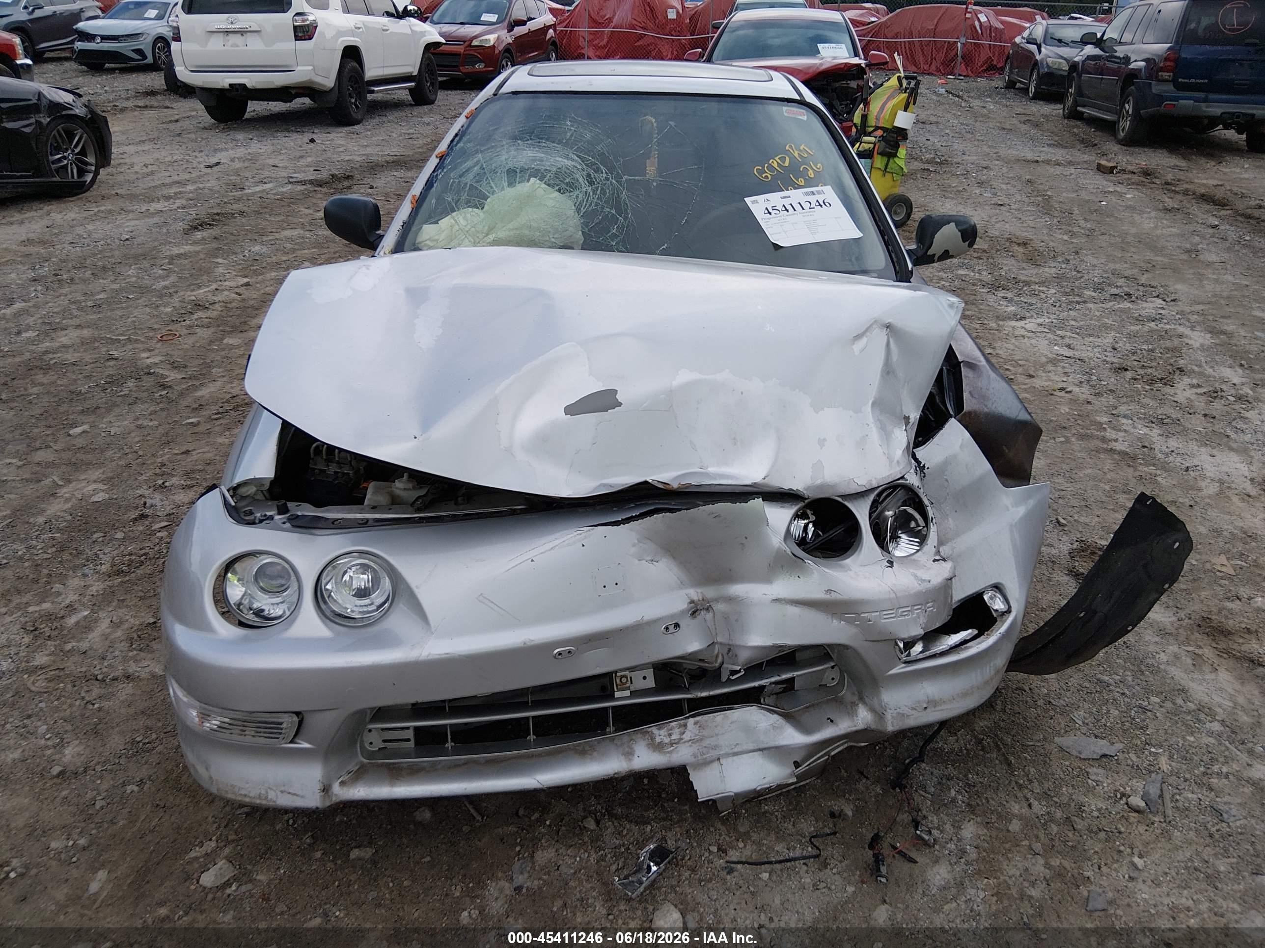 1999 Acura Integra Ls Серый vin: JH4DC4451XS008143