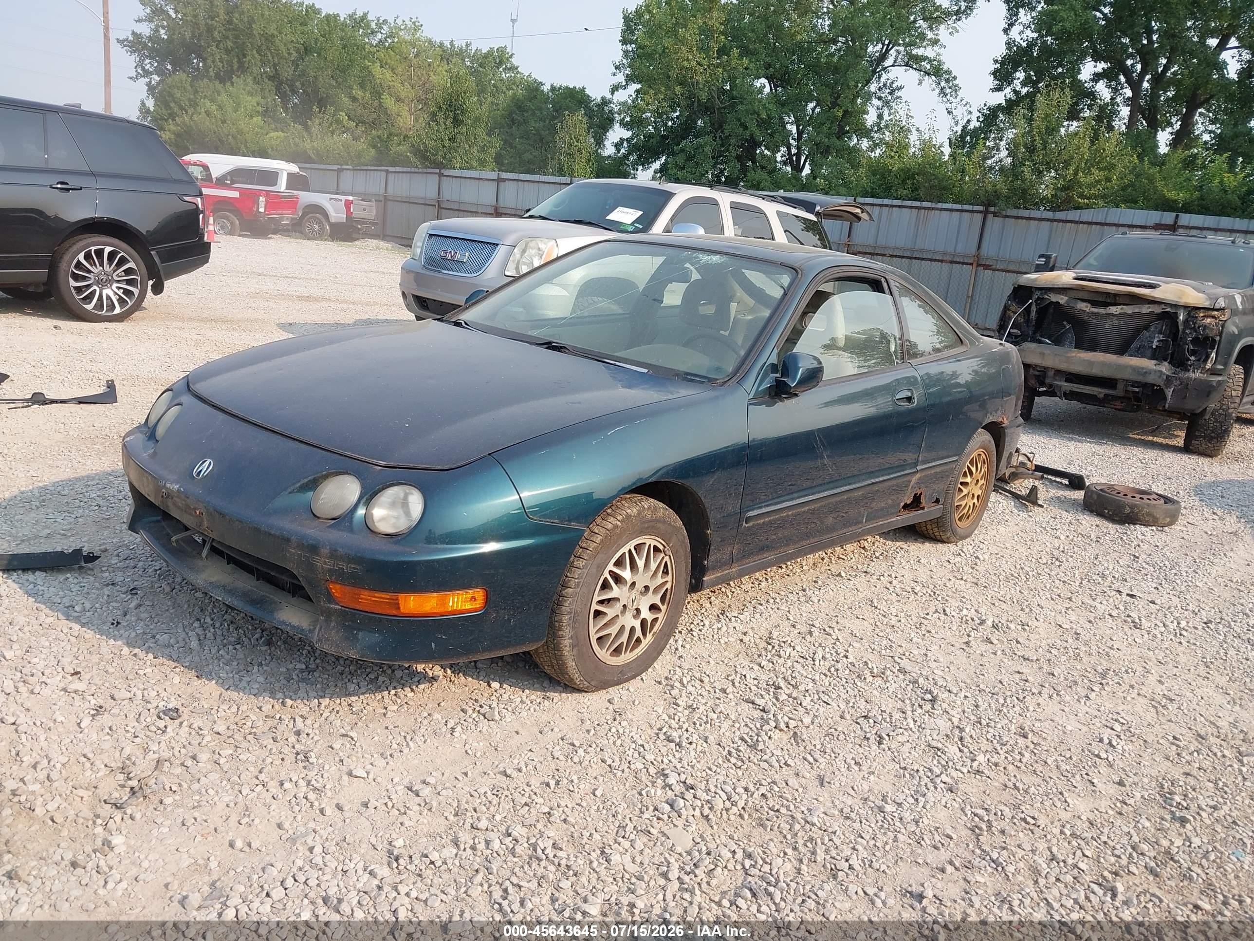 1998 Acura Integra Ls Green vin: JH4DC4452WS017142