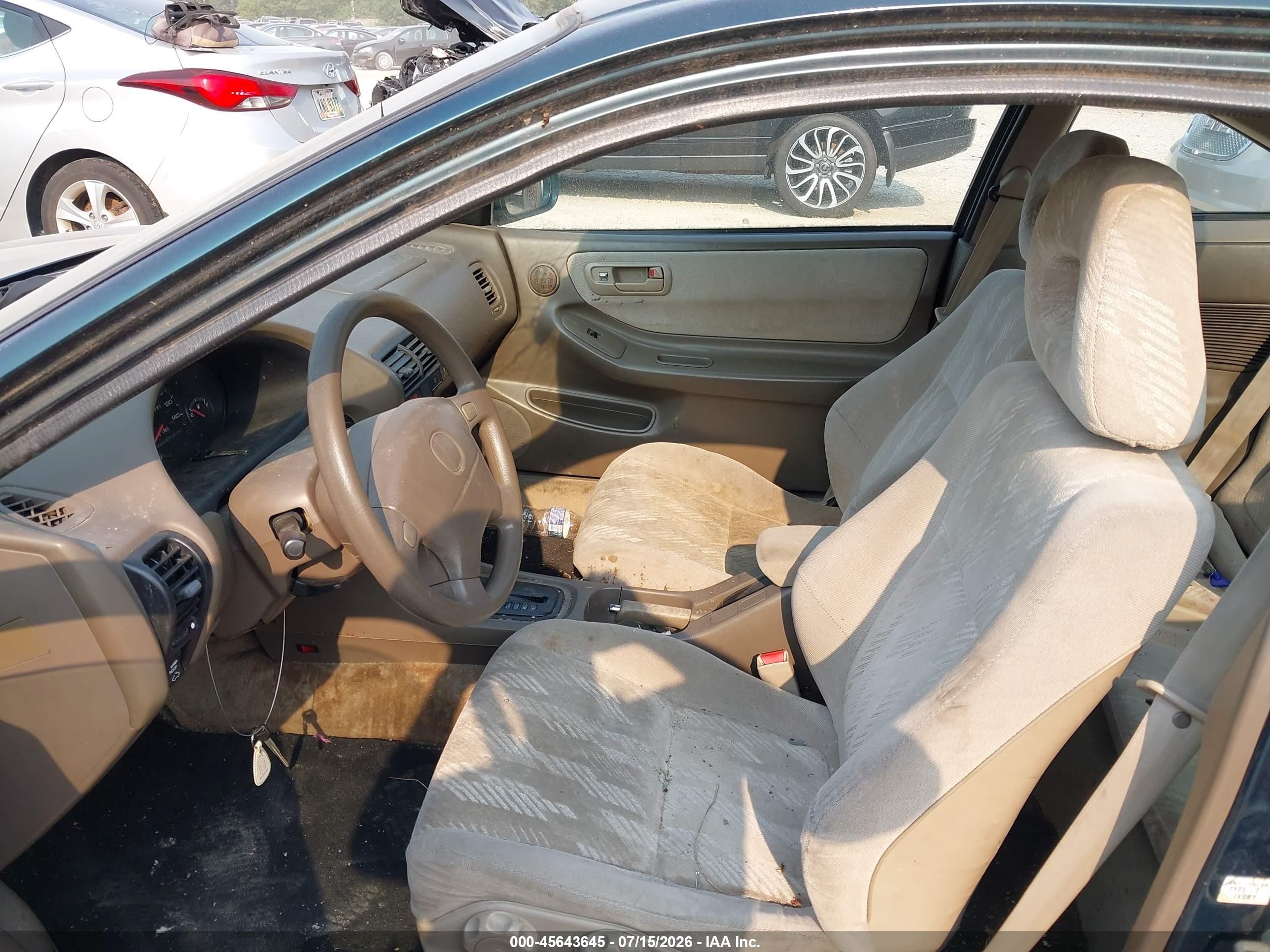 1998 Acura Integra Ls Green vin: JH4DC4452WS017142
