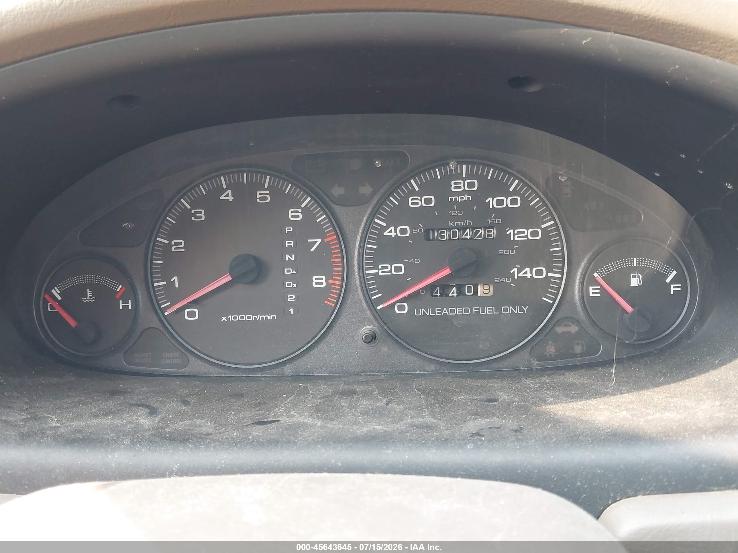 1998 Acura Integra Ls Green vin: JH4DC4452WS017142