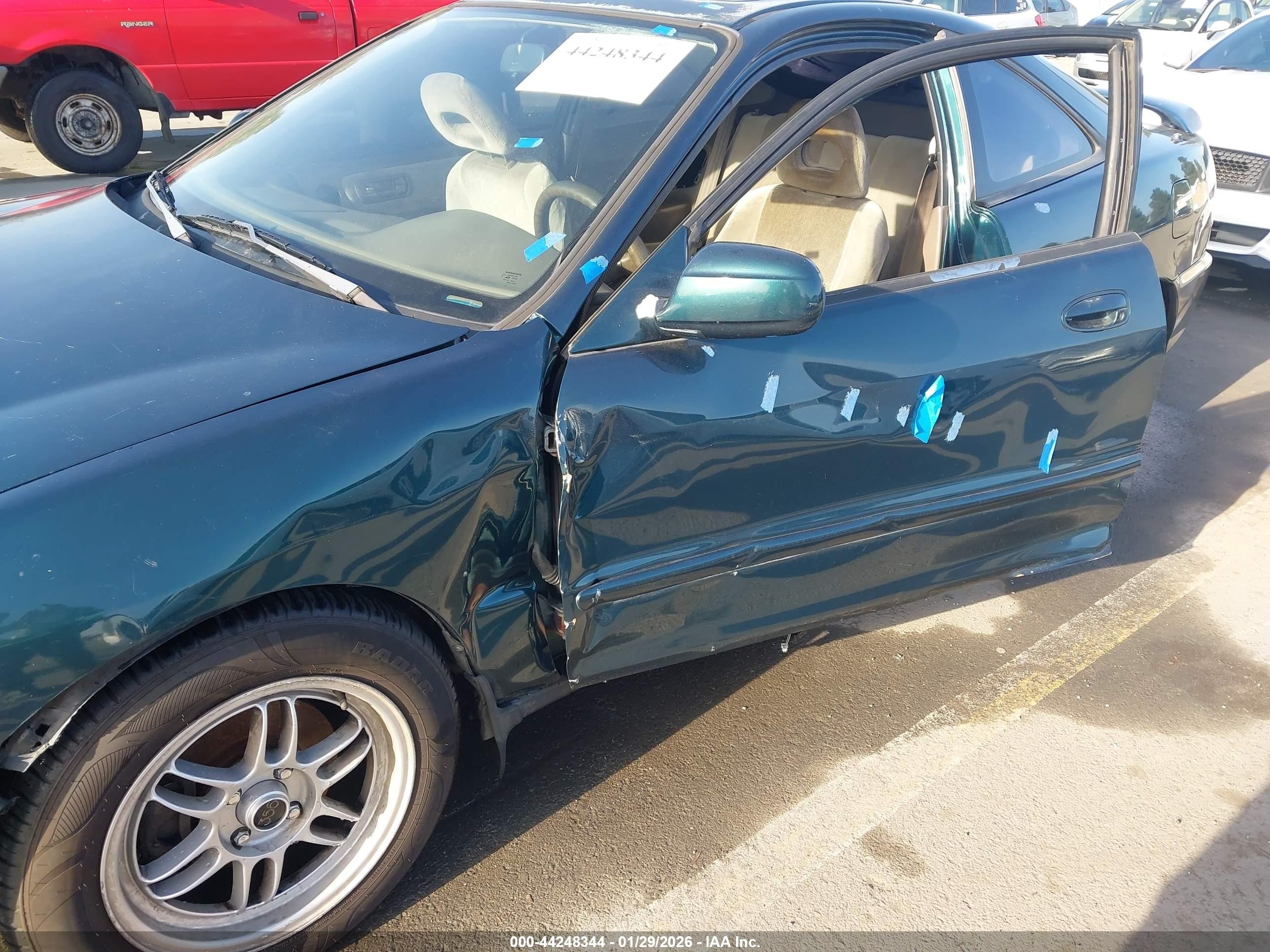1997 Acura Integra Ls Green vin: JH4DC4455VS009731