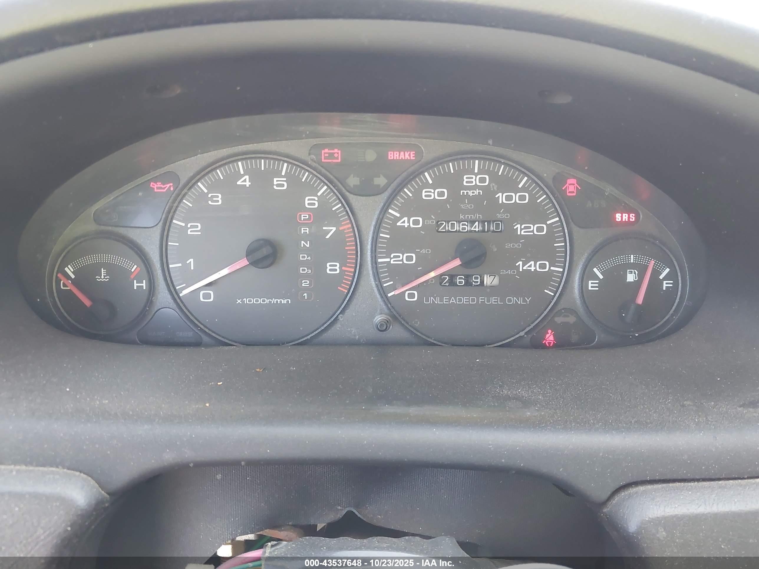 1998 Acura Integra Ls Silver vin: JH4DC4457WS020537