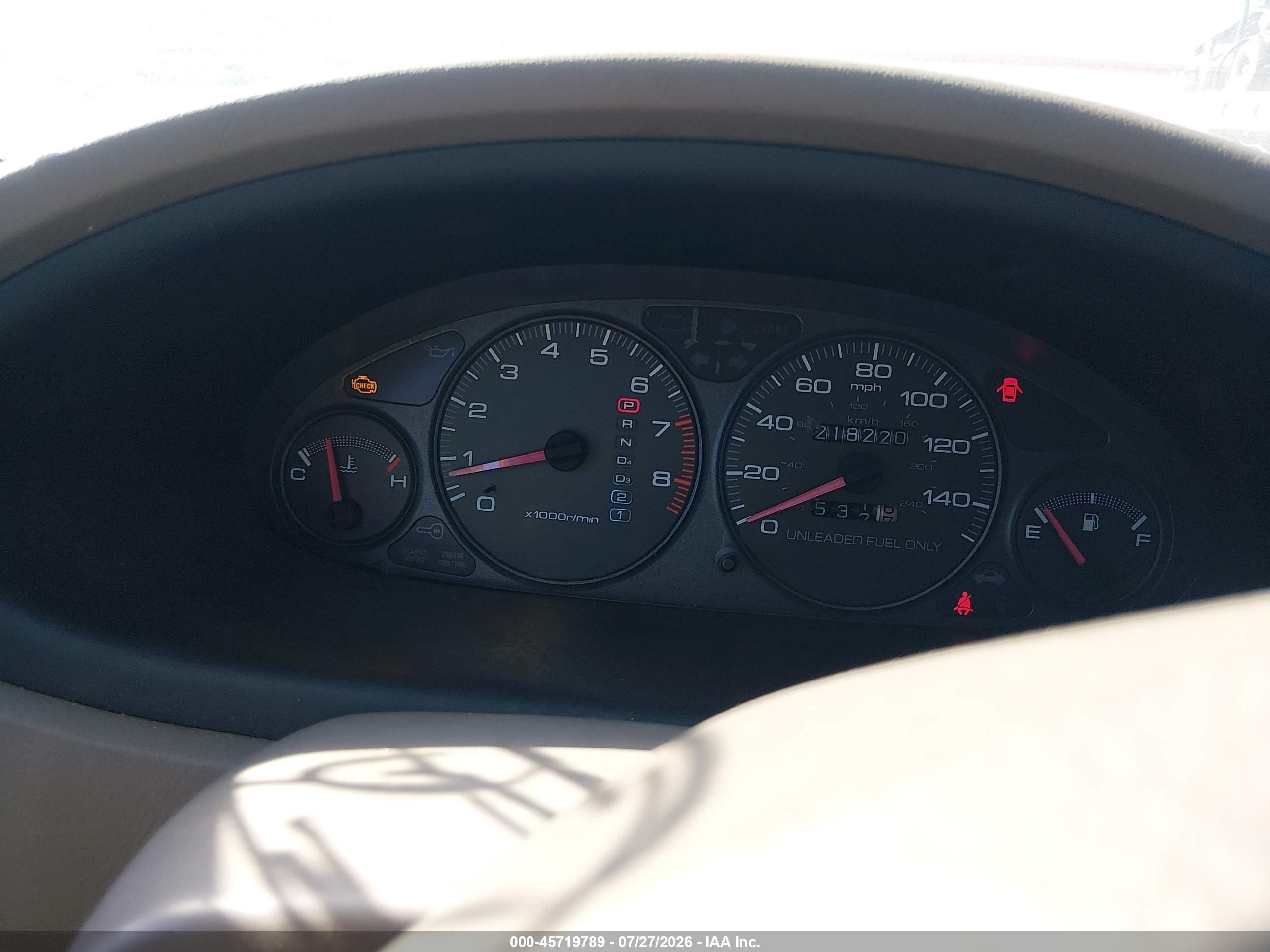 2001 Acura Integra Ls Черный vin: JH4DC44581S001522