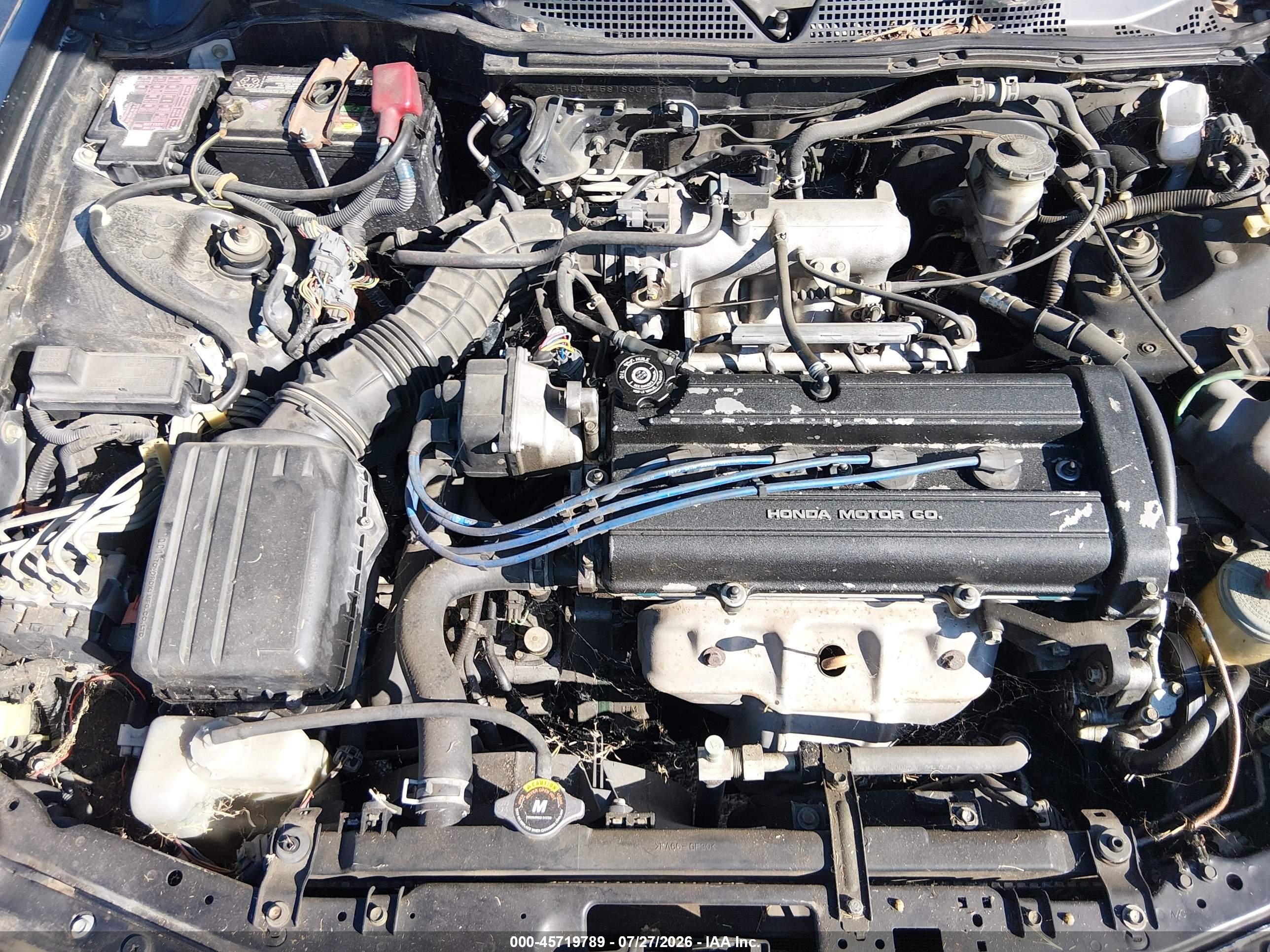 2001 Acura Integra Ls Черный vin: JH4DC44581S001522