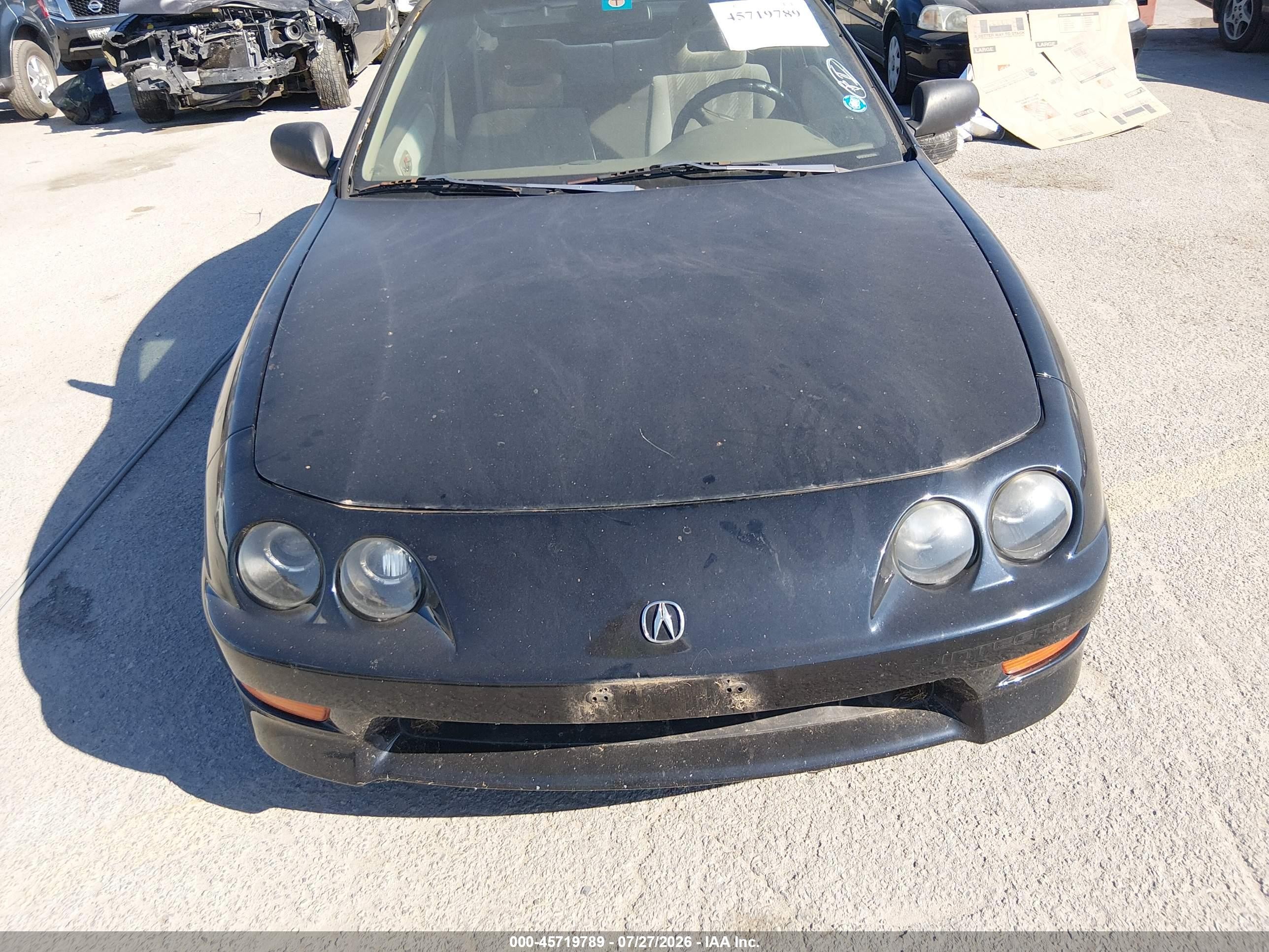 2001 Acura Integra Ls Черный vin: JH4DC44581S001522