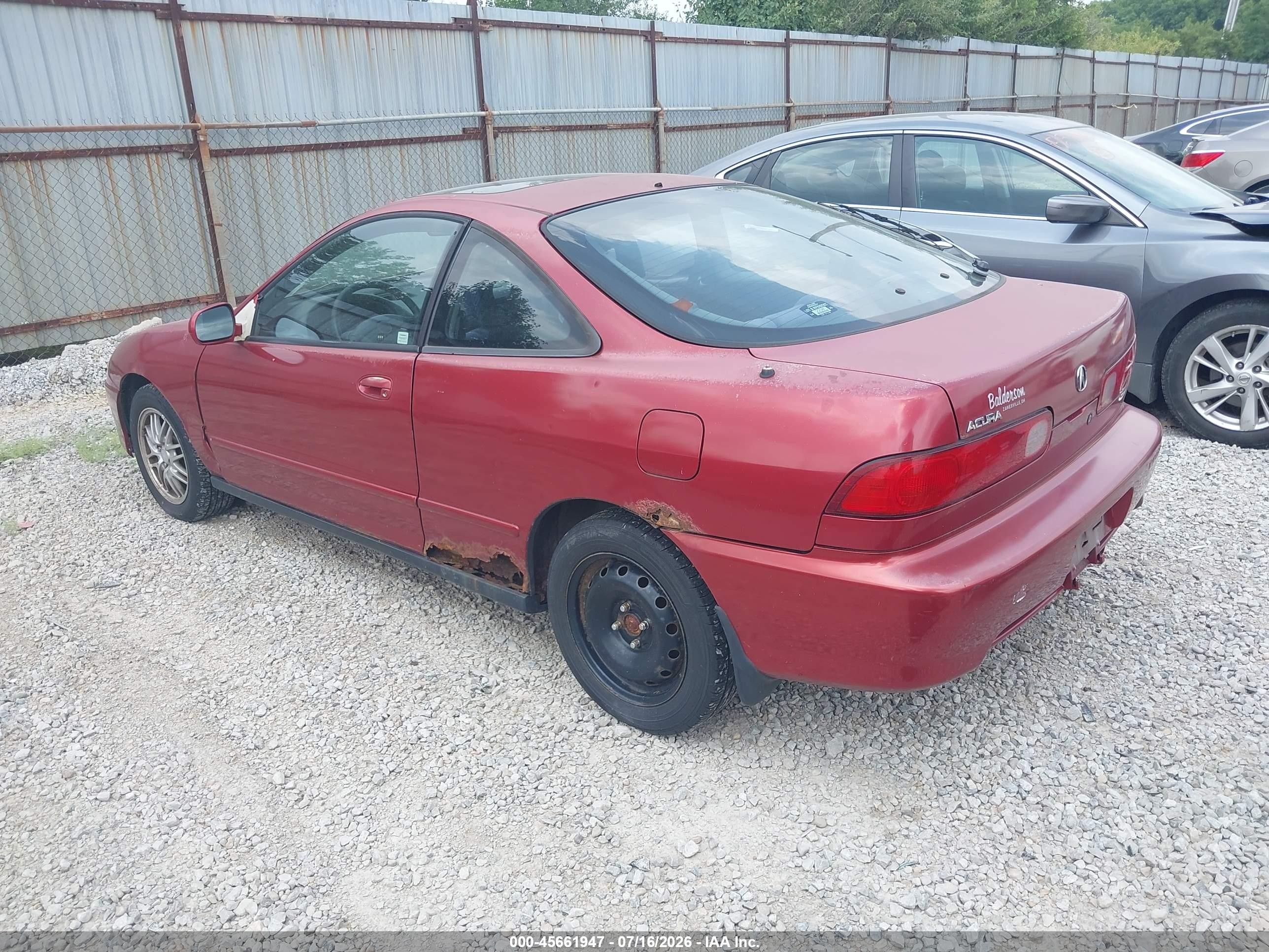 2000 Acura Integra Ls Maroon vin: JH4DC4458YS009226
