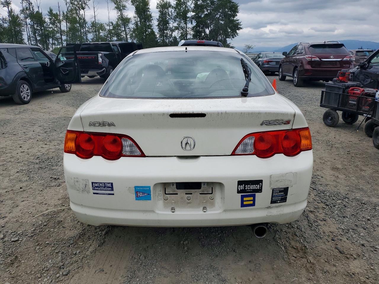 2002 Acura Rsx Type-s White vin: JH4DC53002C034800