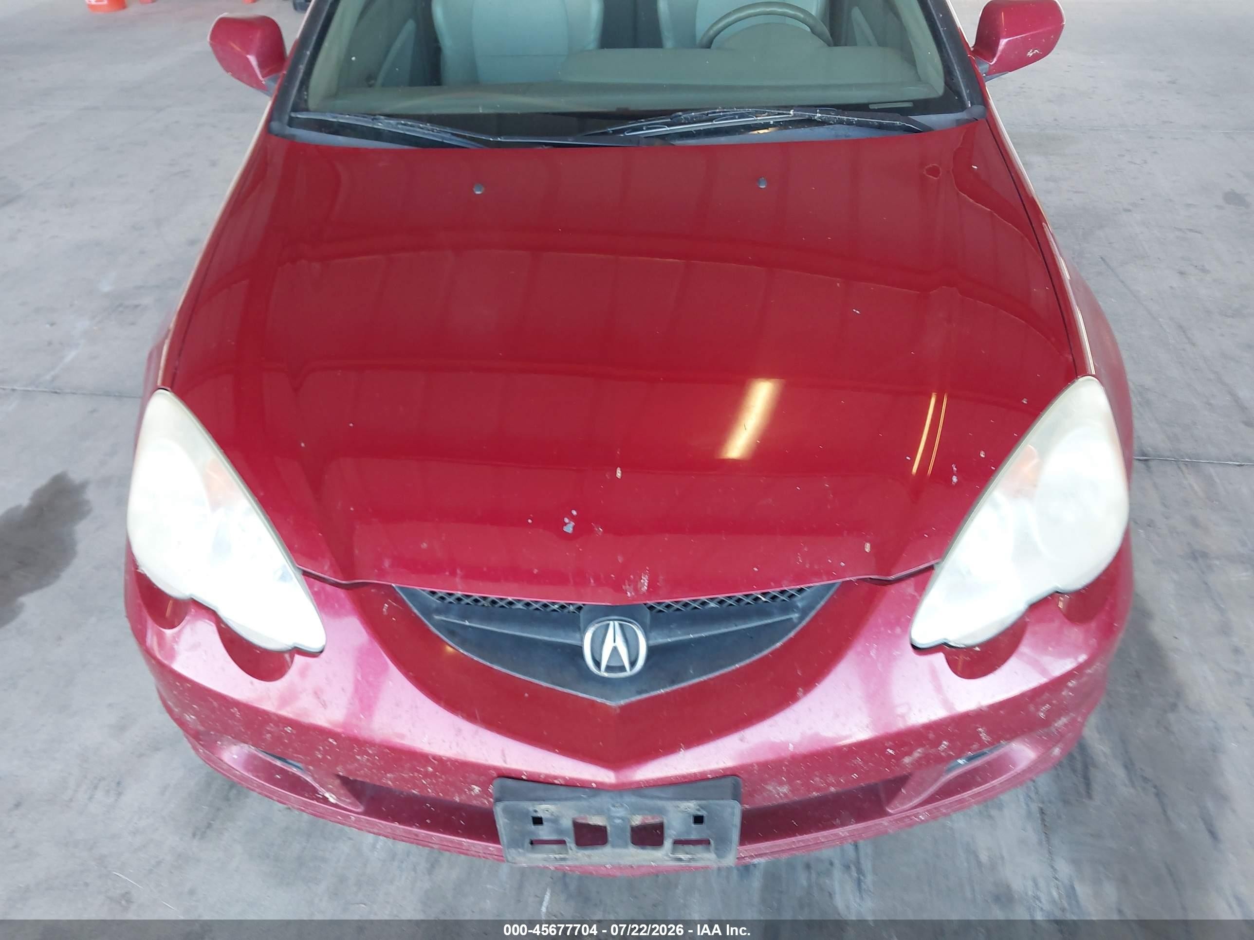 2002 Acura Rsx Type S Red vin: JH4DC53012C031307