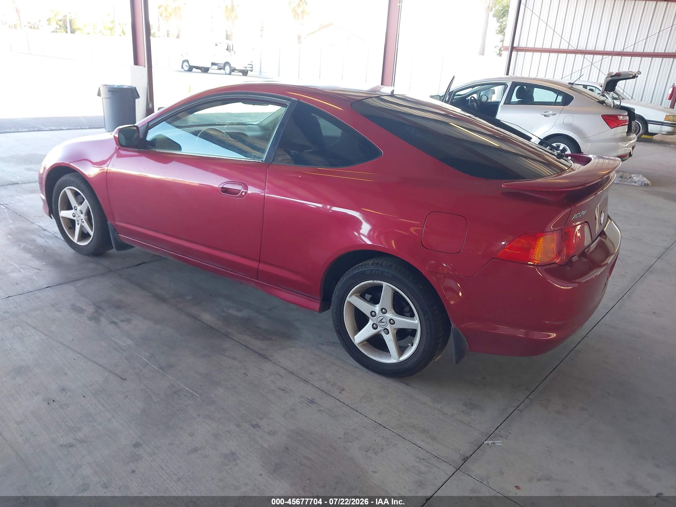 2002 Acura Rsx Type S Red vin: JH4DC53012C031307