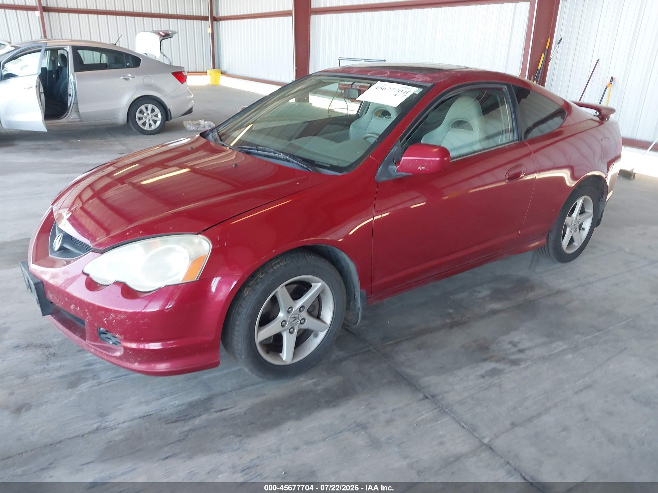 2002 Acura Rsx Type S Red vin: JH4DC53012C031307