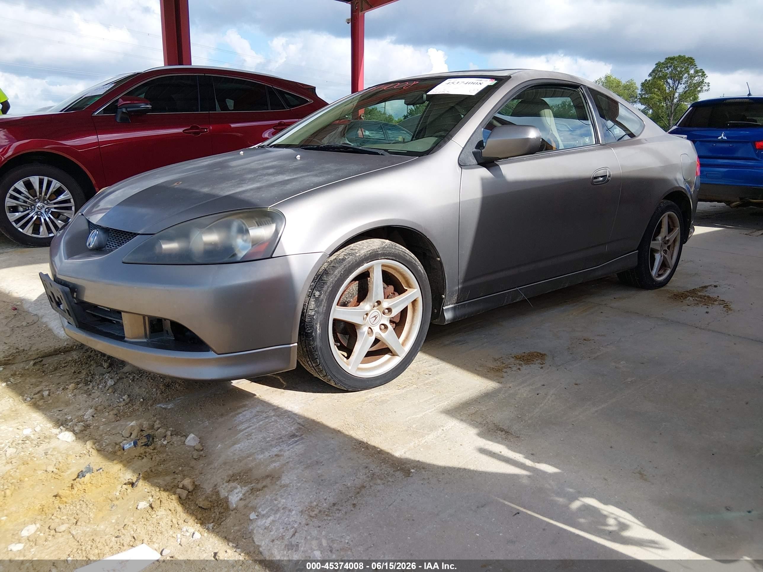 2005 Acura Rsx Type S Gray vin: JH4DC53015S004439