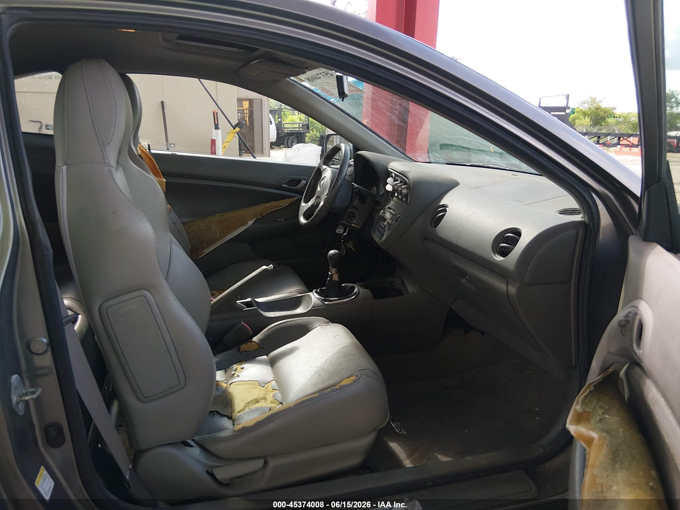 2005 Acura Rsx Type S Gray vin: JH4DC53015S004439