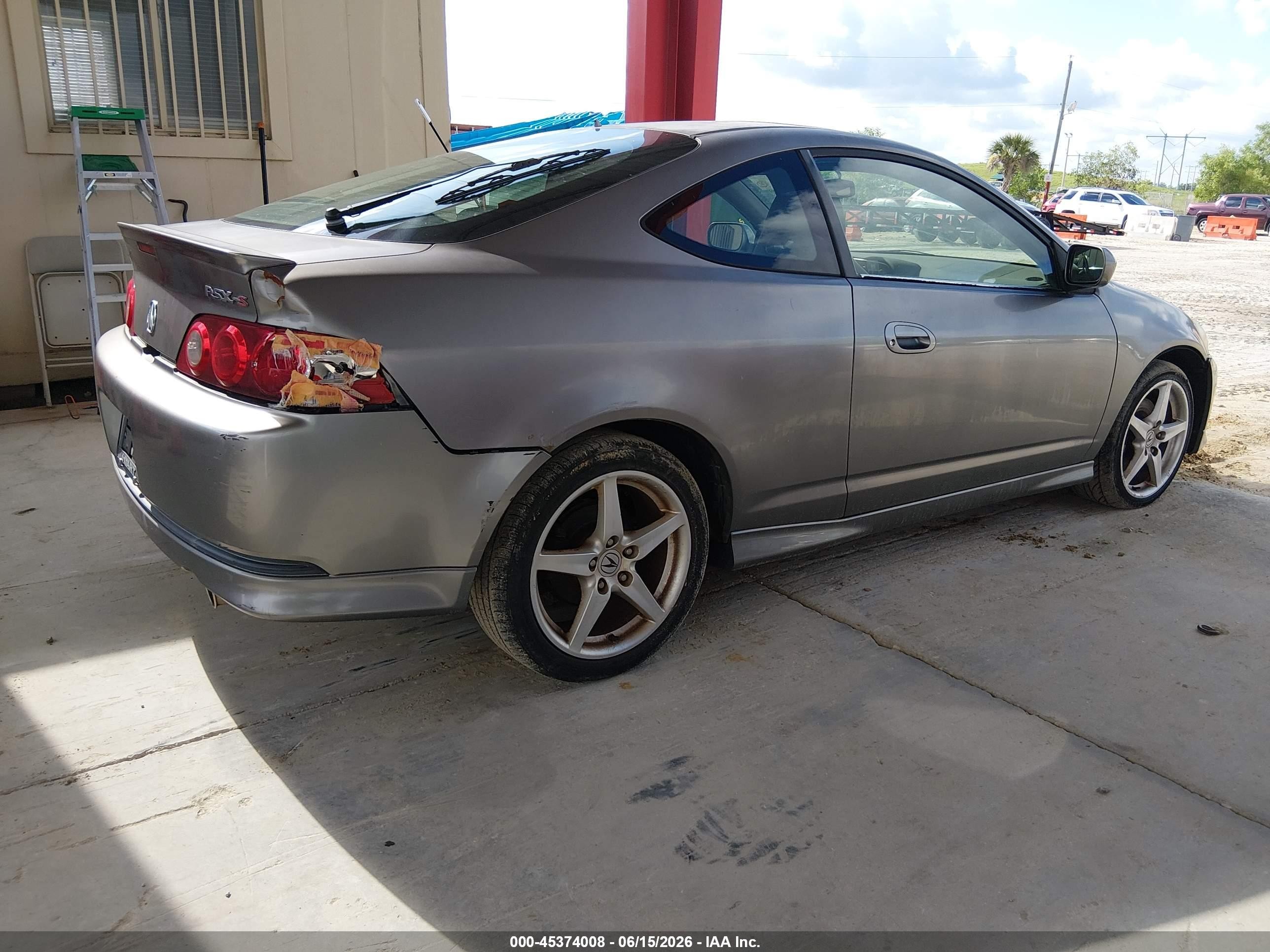 2005 Acura Rsx Type S Gray vin: JH4DC53015S004439