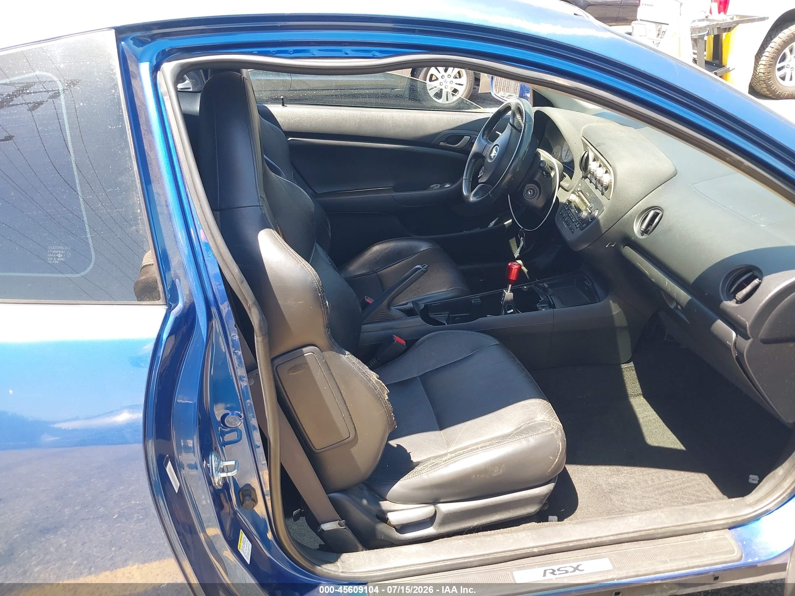 2002 Acura Rsx Type S Blue vin: JH4DC53022C015150
