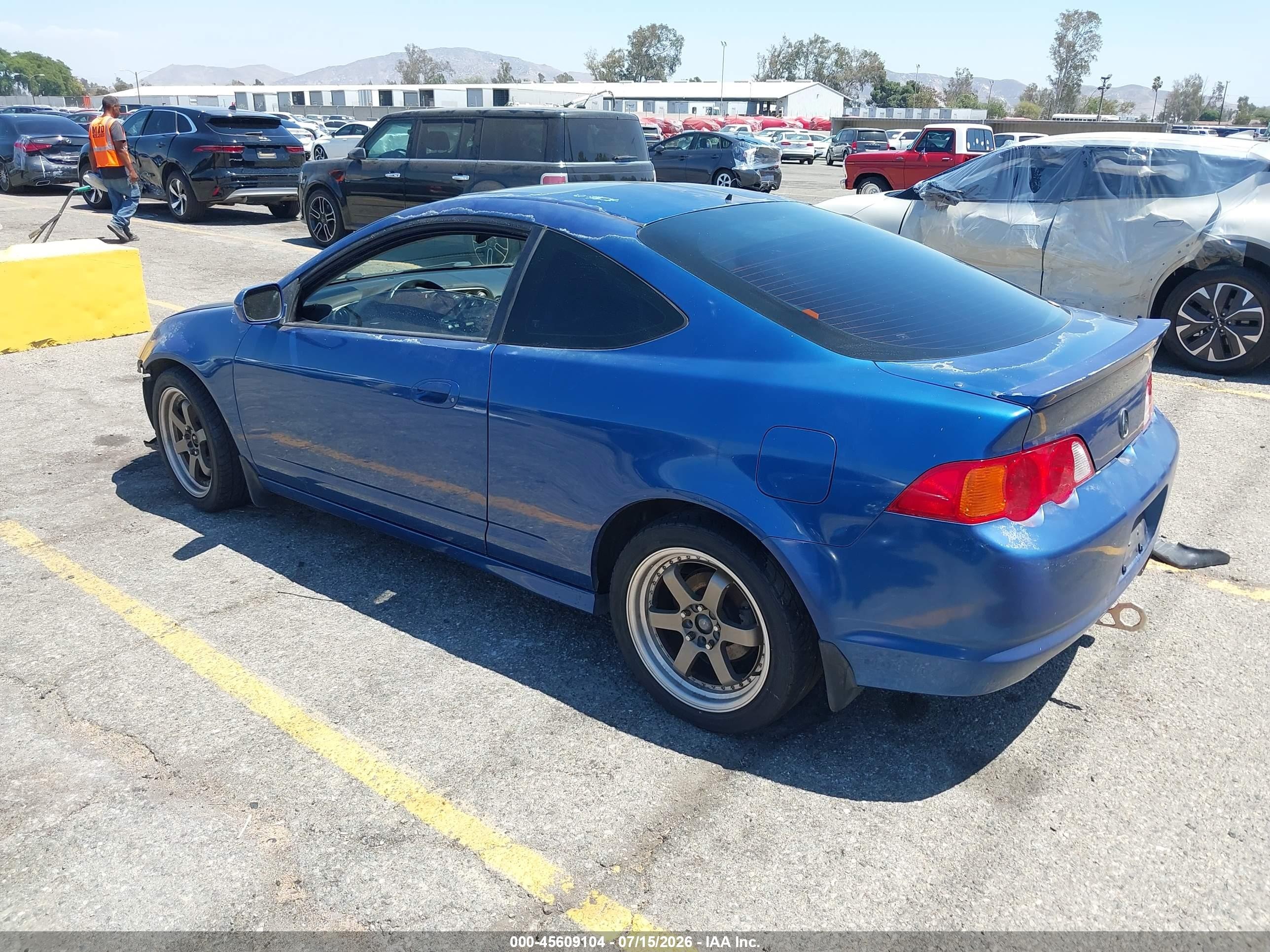 2002 Acura Rsx Type S Blue vin: JH4DC53022C015150
