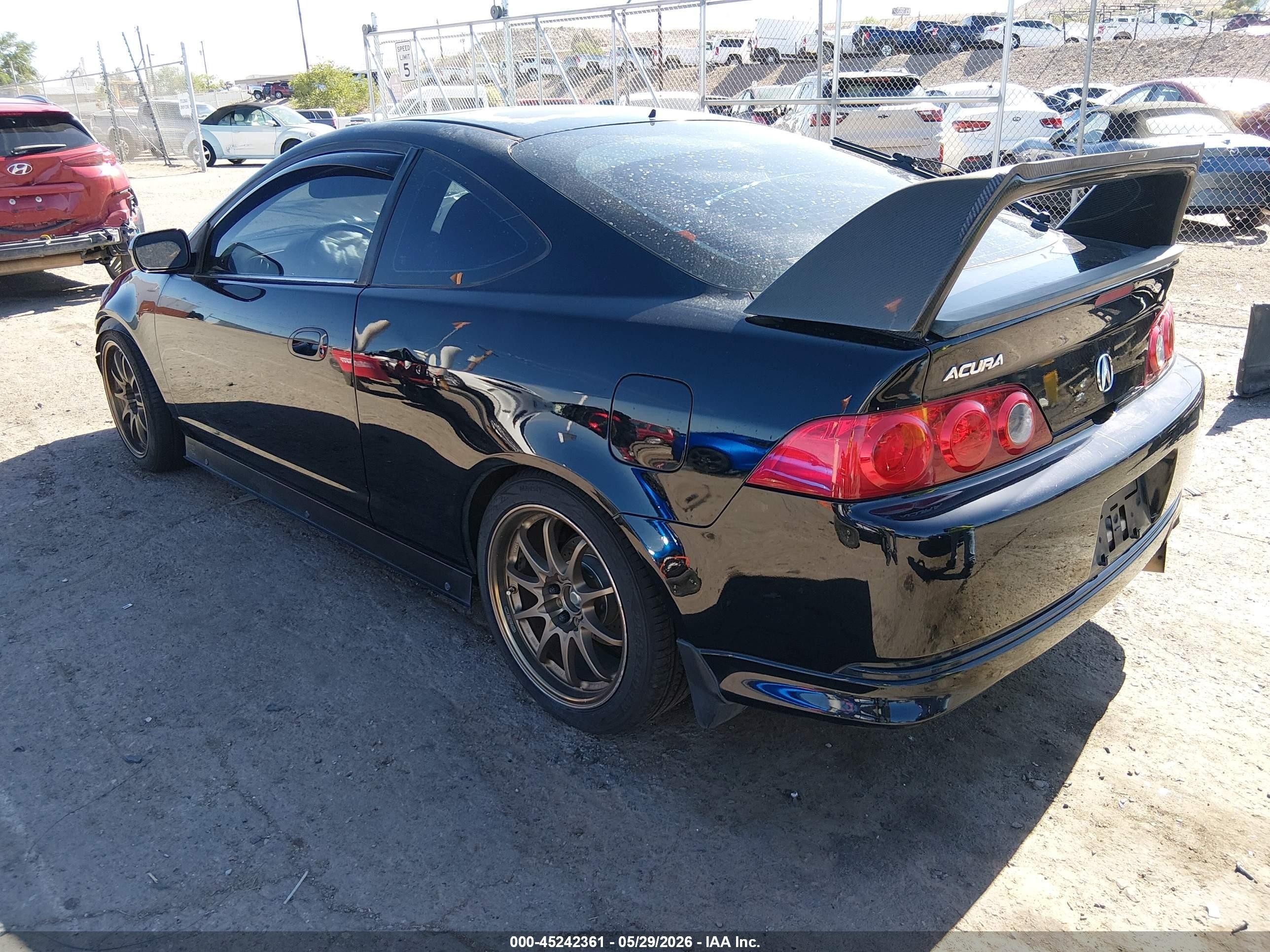 2006 Acura Rsx Type S Black vin: JH4DC53026S011594
