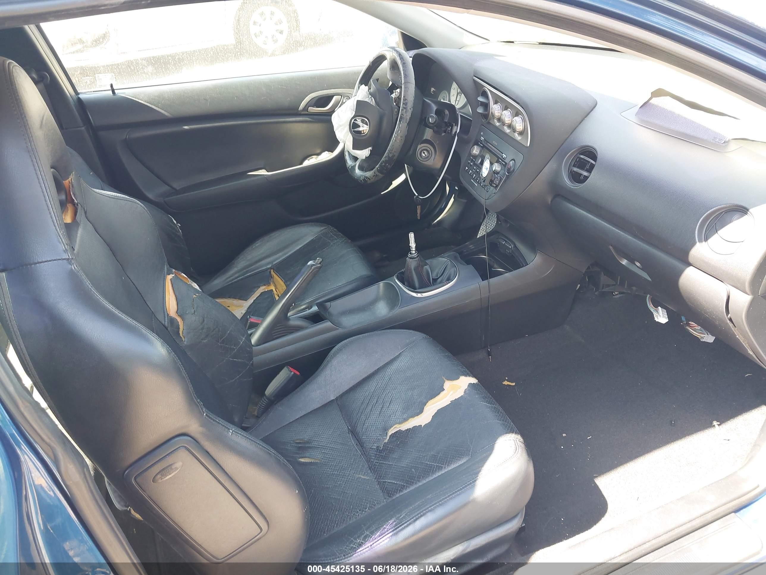 2002 Acura Rsx Type S Blue vin: JH4DC53032C038713