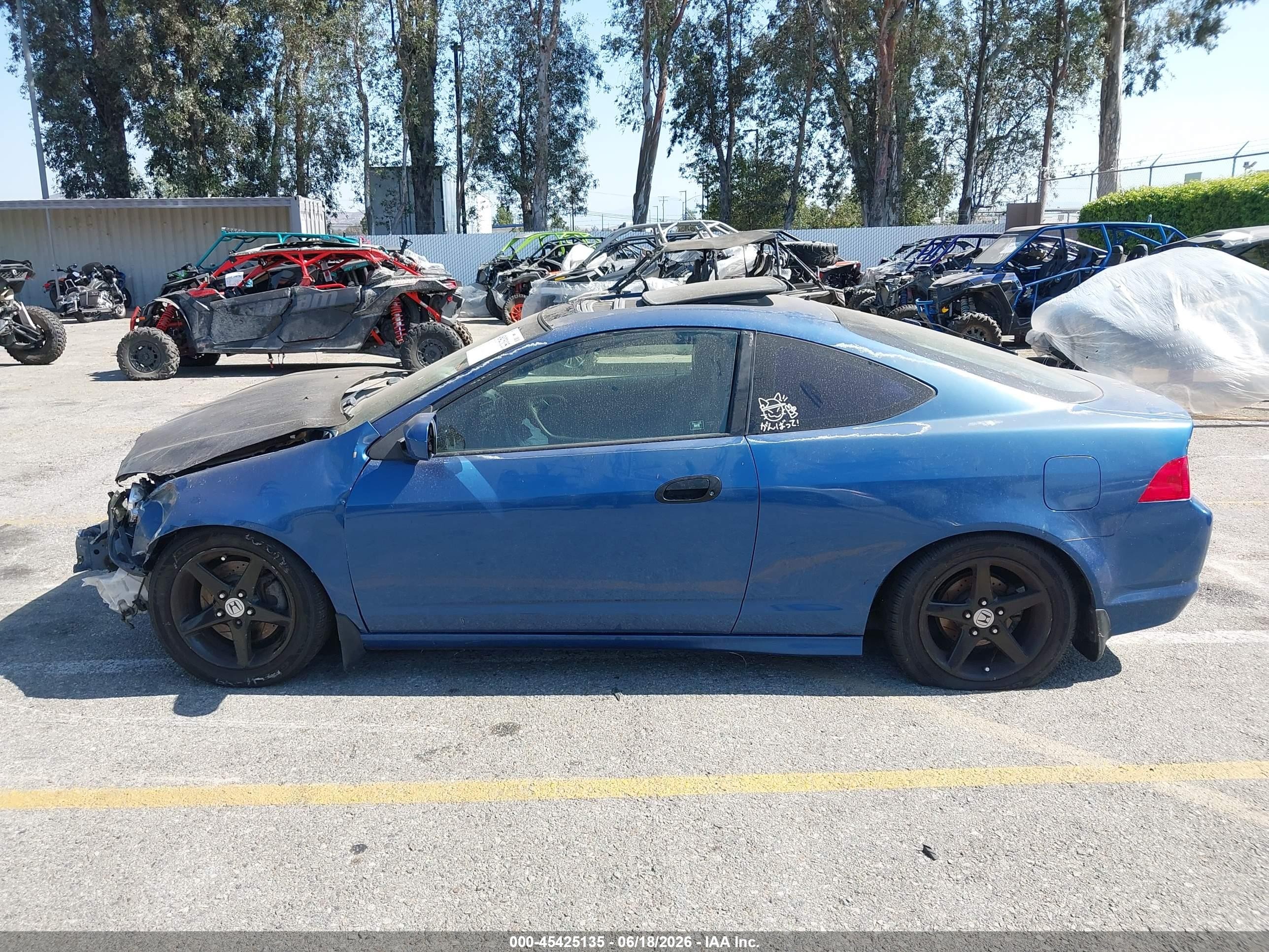 2002 Acura Rsx Type S Blue vin: JH4DC53032C038713