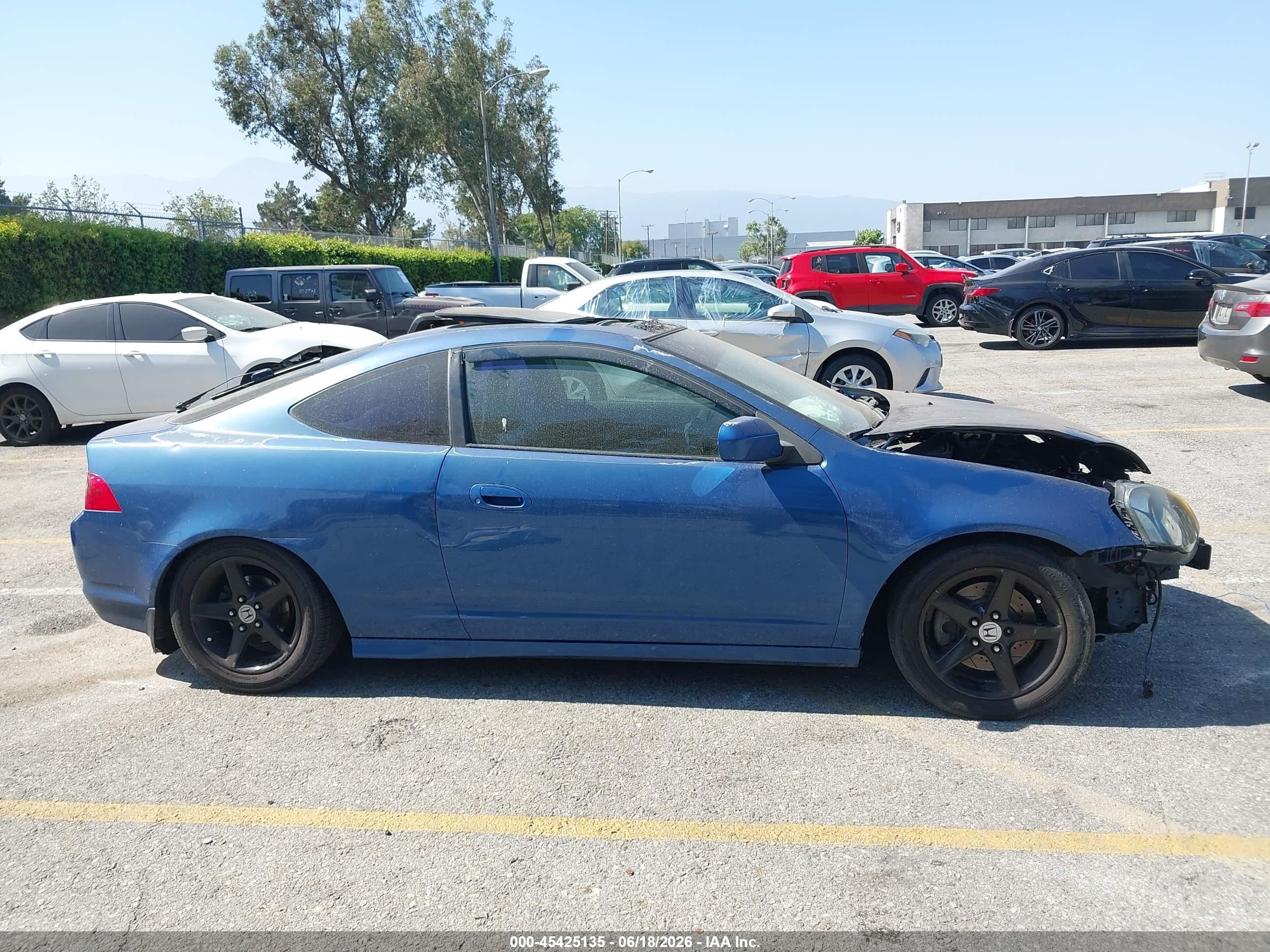 2002 Acura Rsx Type S Blue vin: JH4DC53032C038713