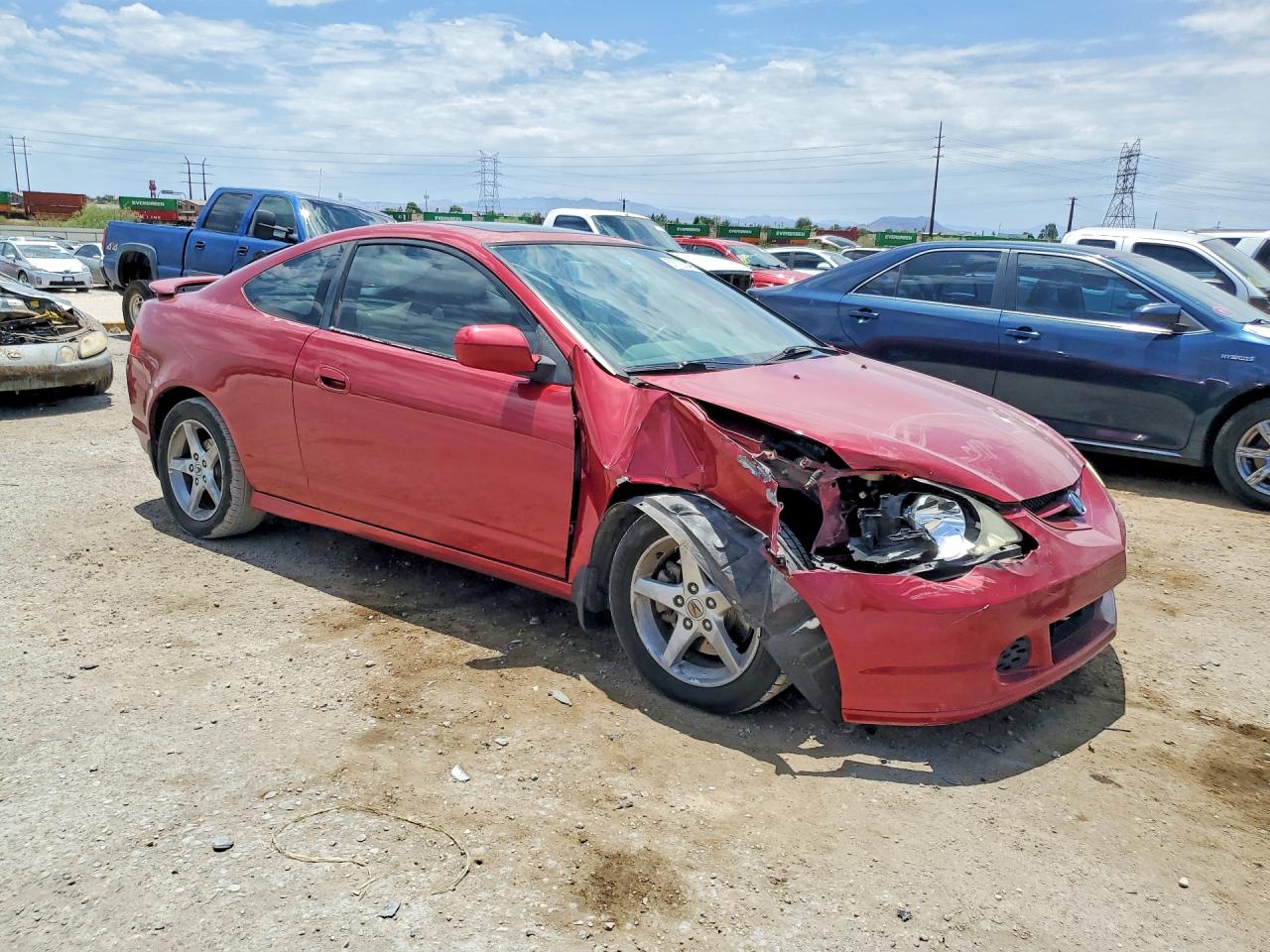 2002 Acura Rsx Type-s Red vin: JH4DC53042C025050