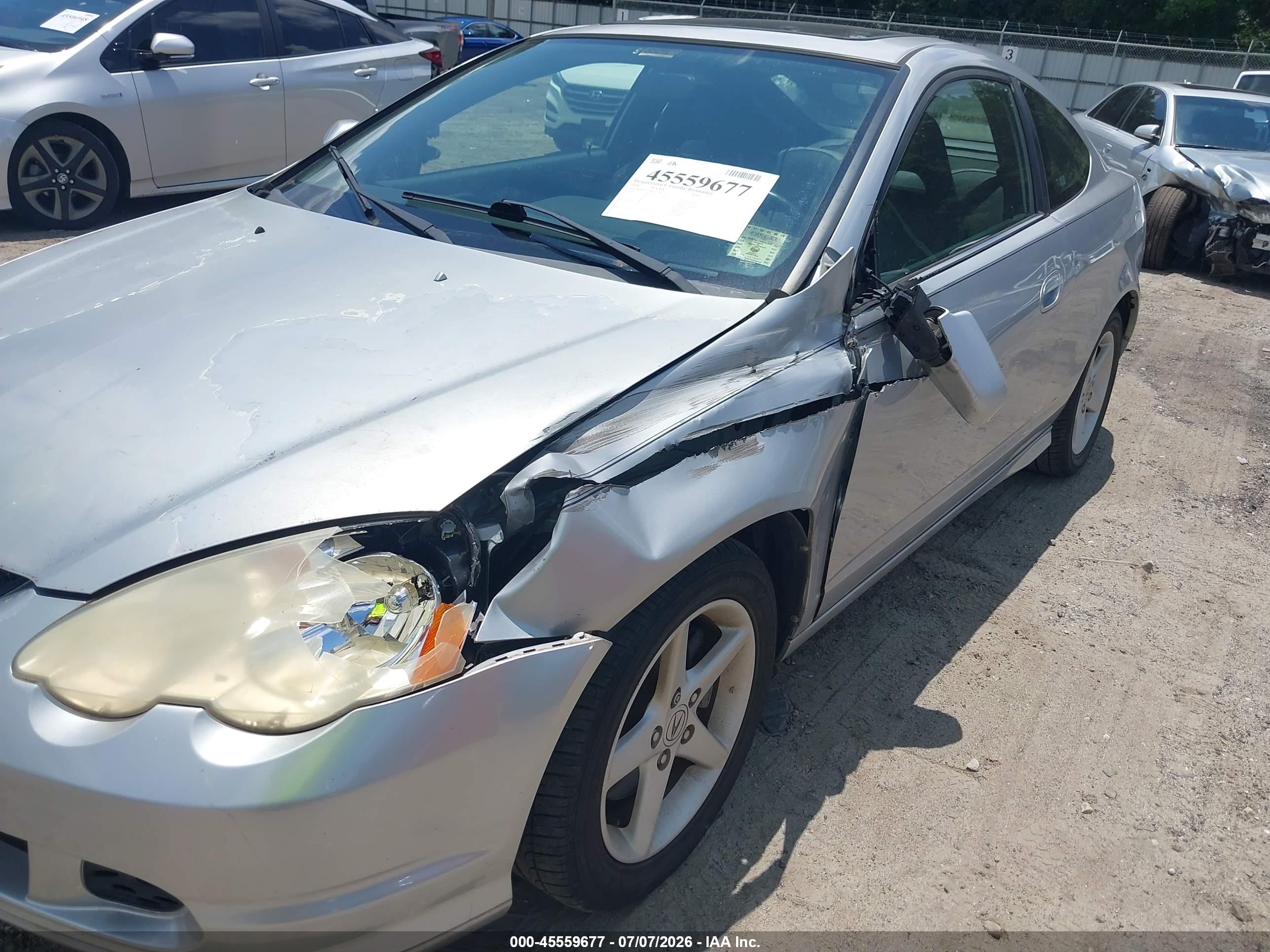 2004 Acura Rsx Type S Gray vin: JH4DC53054S003356