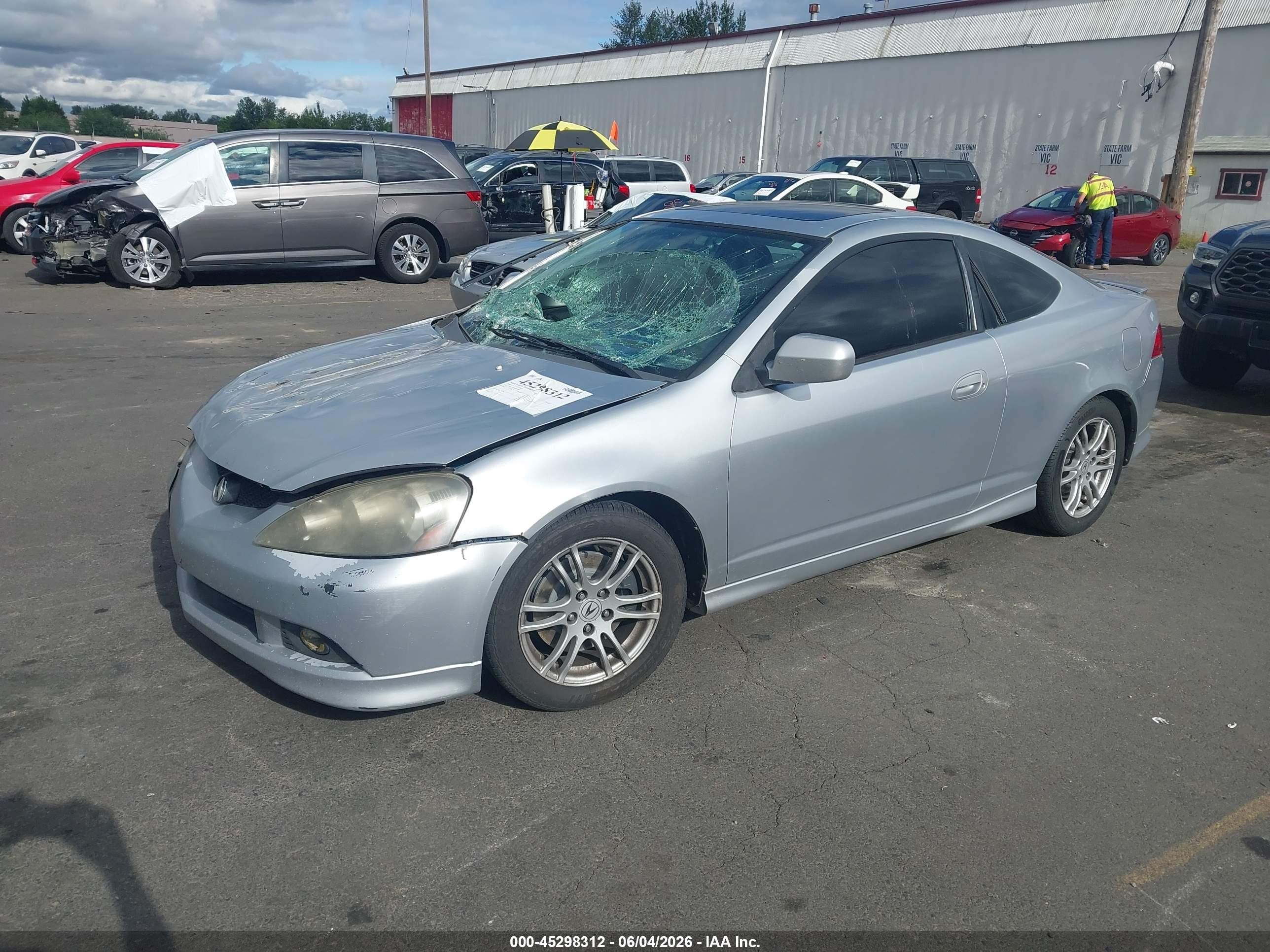 2006 Acura Rsx Type S Silver vin: JH4DC53066S022503
