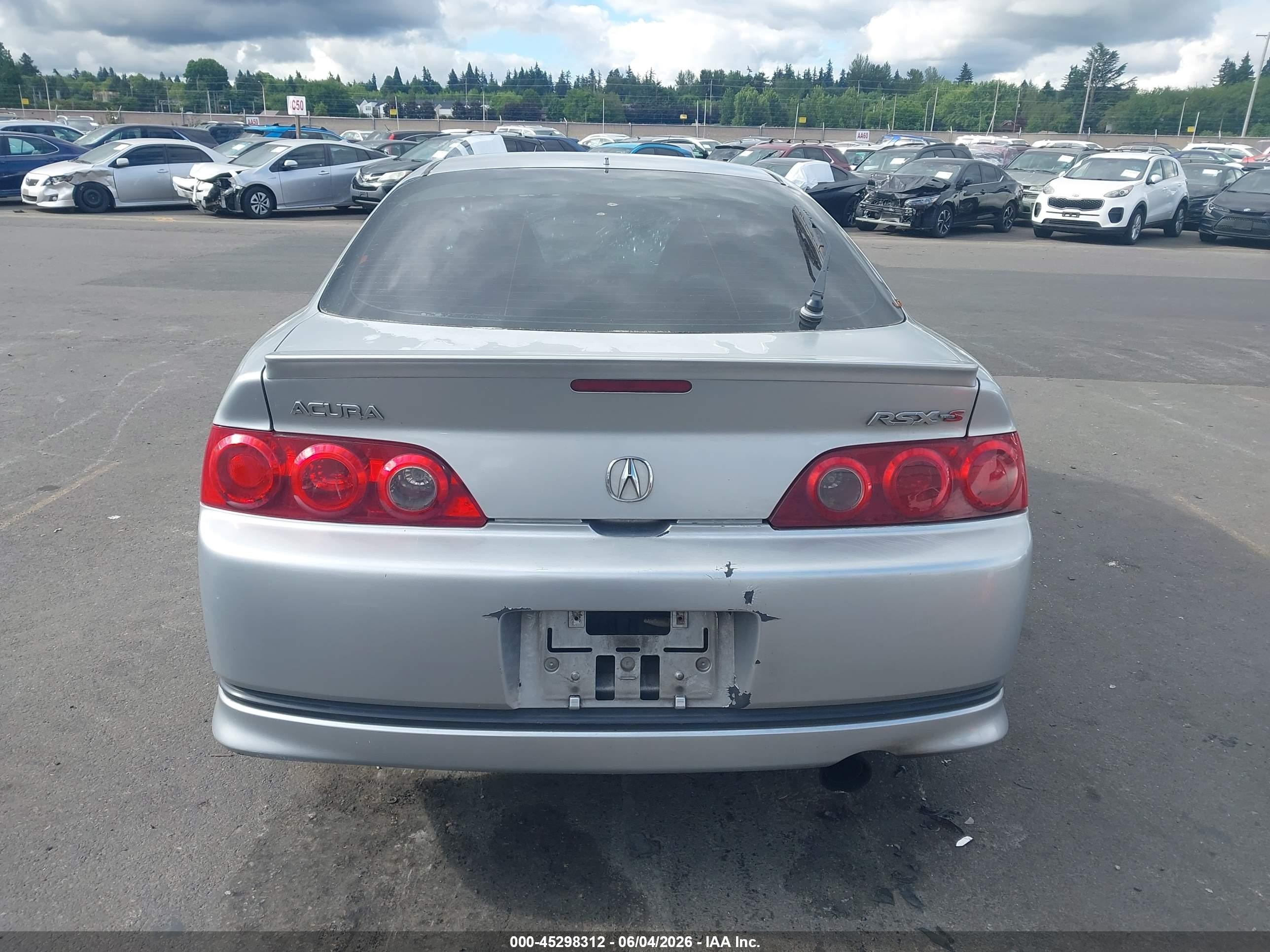 2006 Acura Rsx Type S Silver vin: JH4DC53066S022503