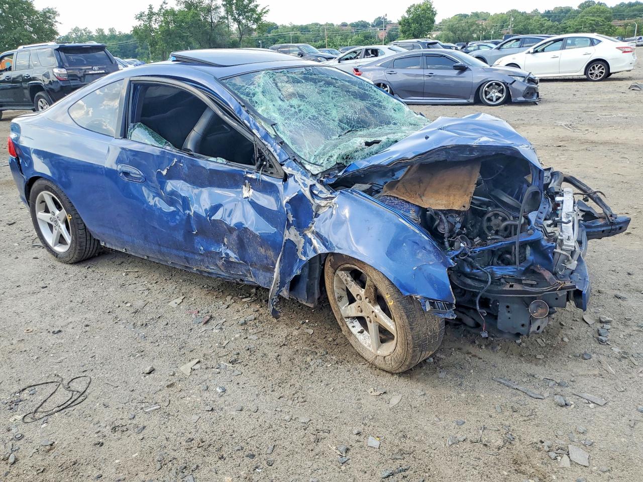 2003 Acura Rsx Type-s Blue vin: JH4DC53073C014142