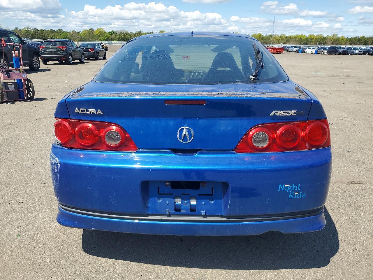 2006 Acura Rsx Type-s Blue vin: JH4DC53086S016265