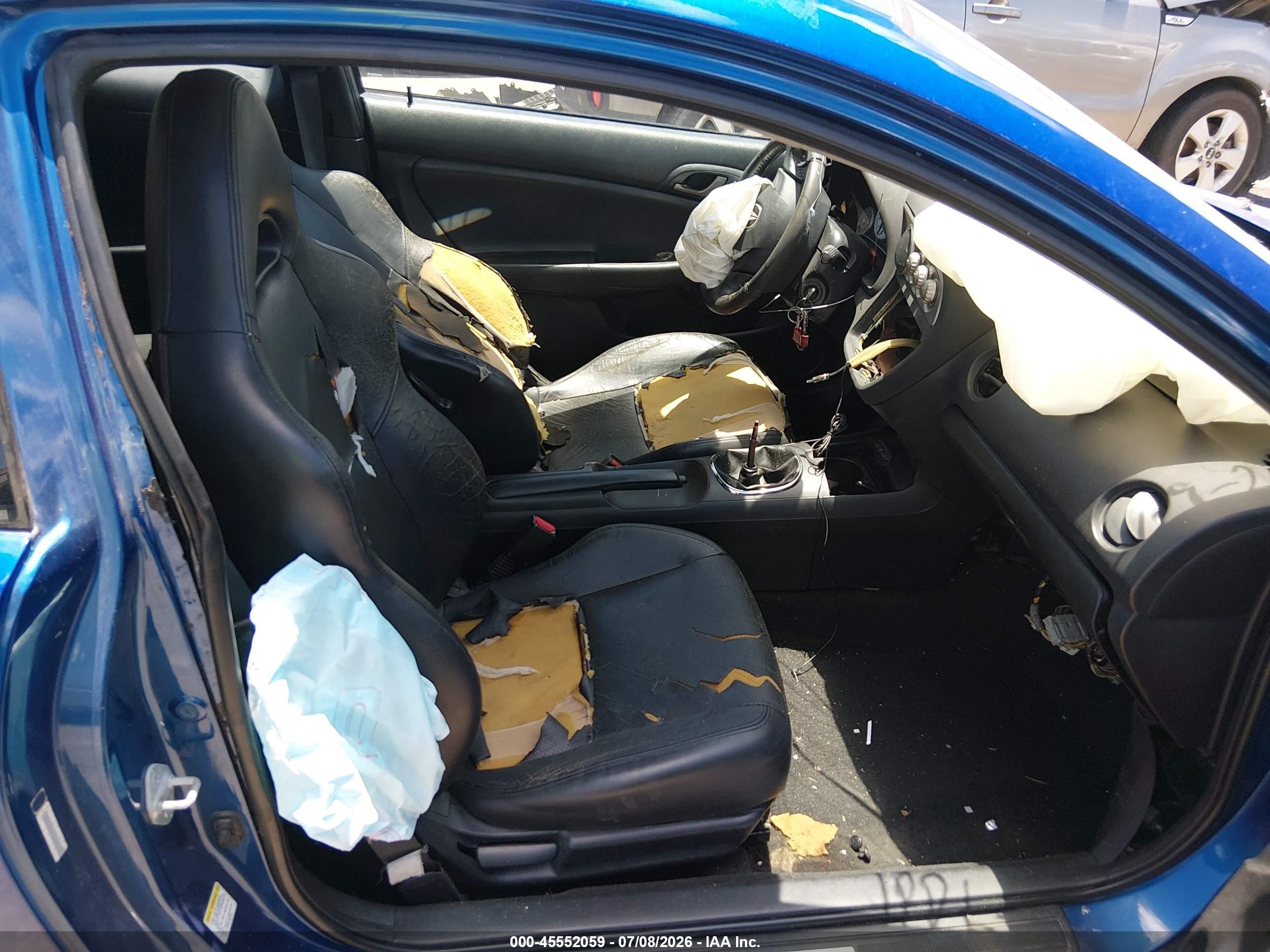2002 Acura Rsx Type S Blue vin: JH4DC53092C008650