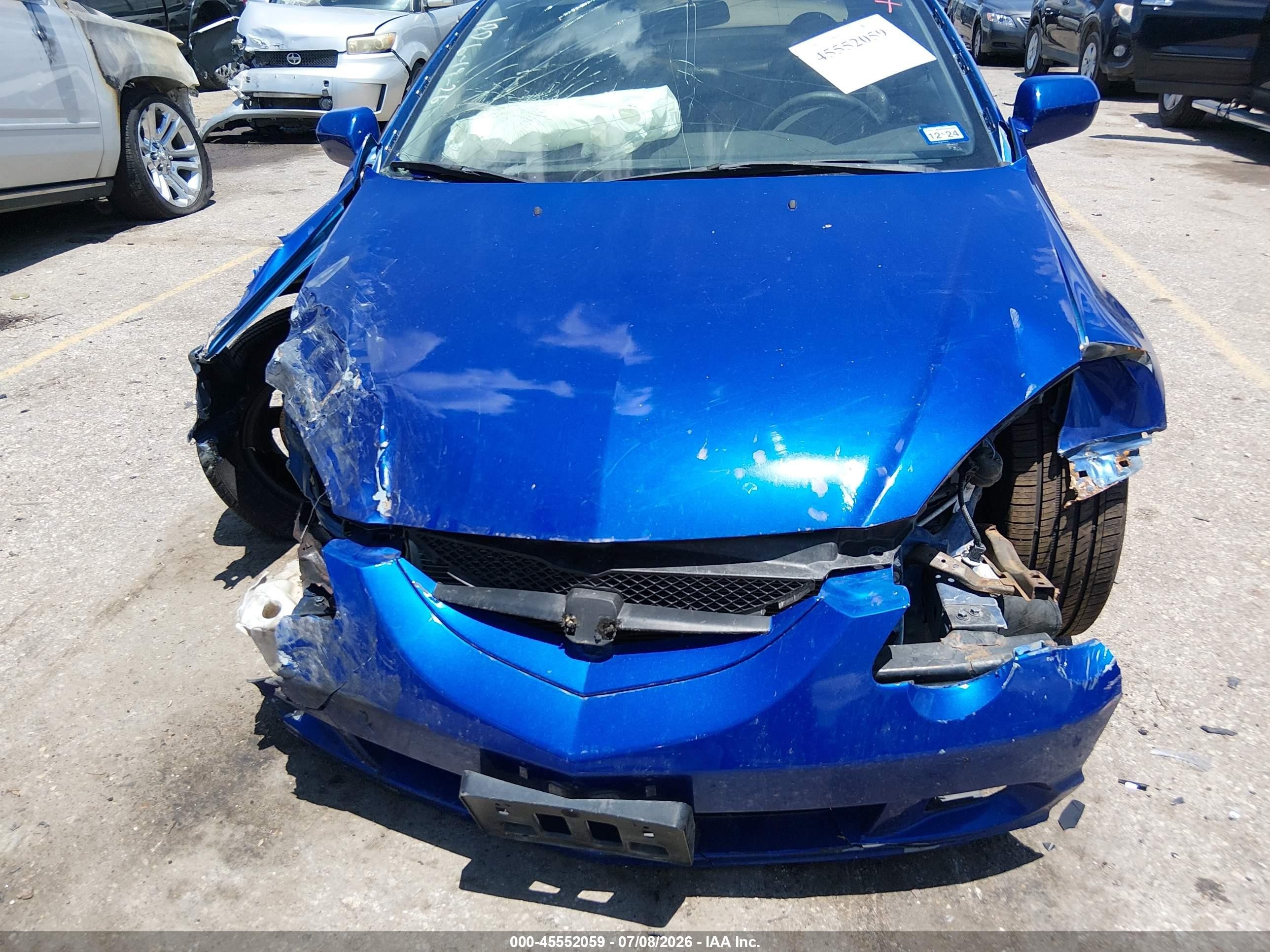 2002 Acura Rsx Type S Blue vin: JH4DC53092C008650