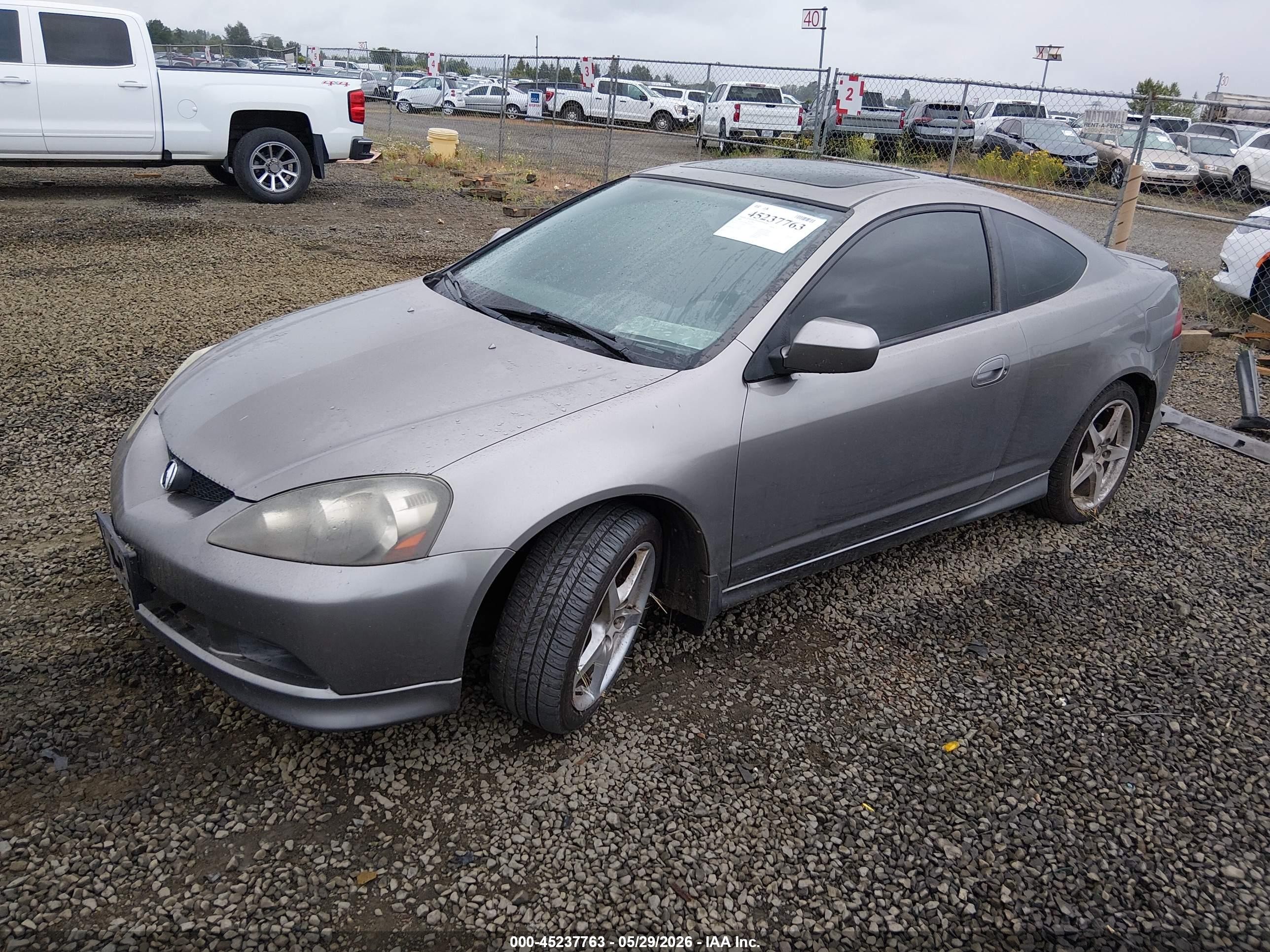 2006 Acura Rsx Type S Gray vin: JH4DC53096S014167