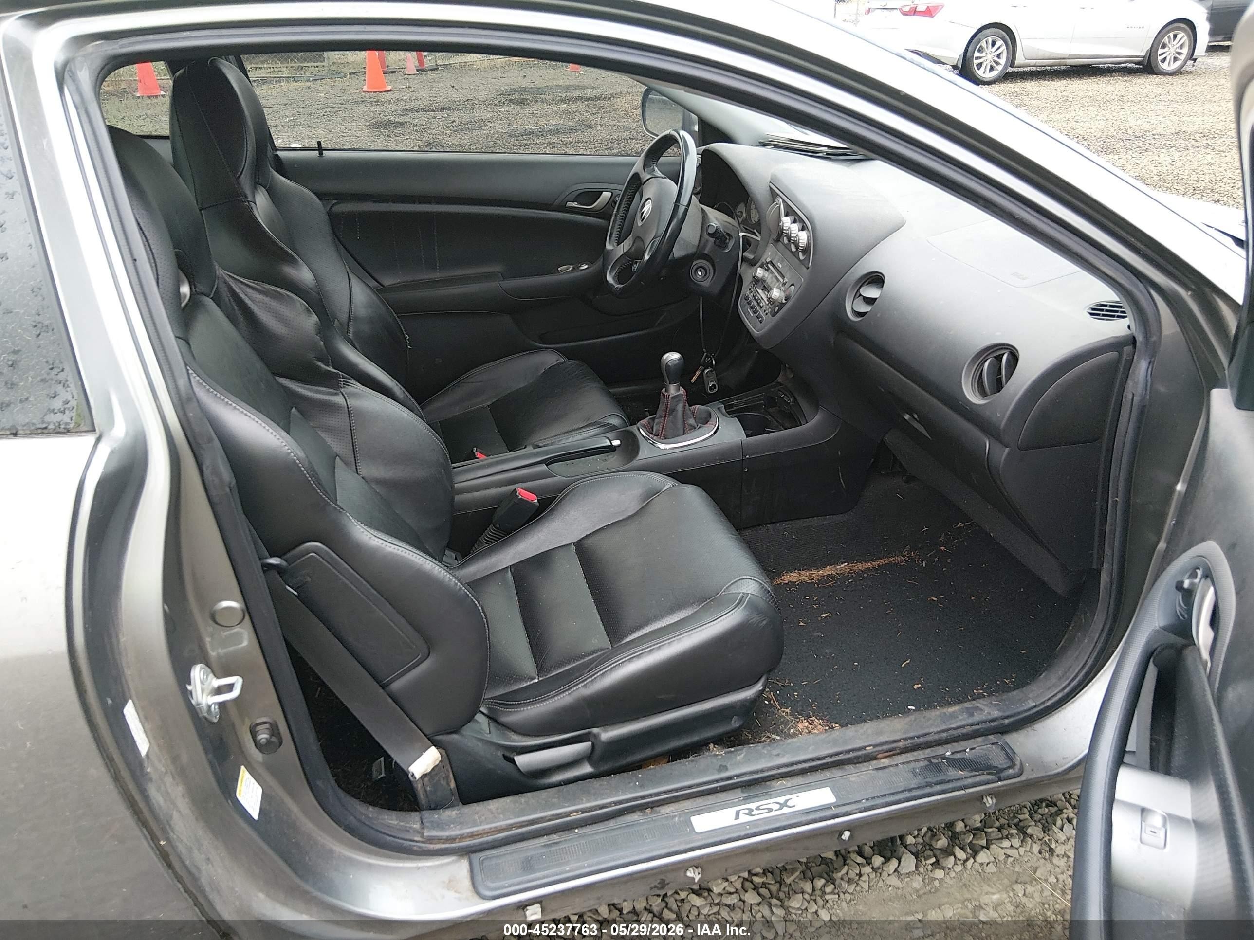 2006 Acura Rsx Type S Gray vin: JH4DC53096S014167