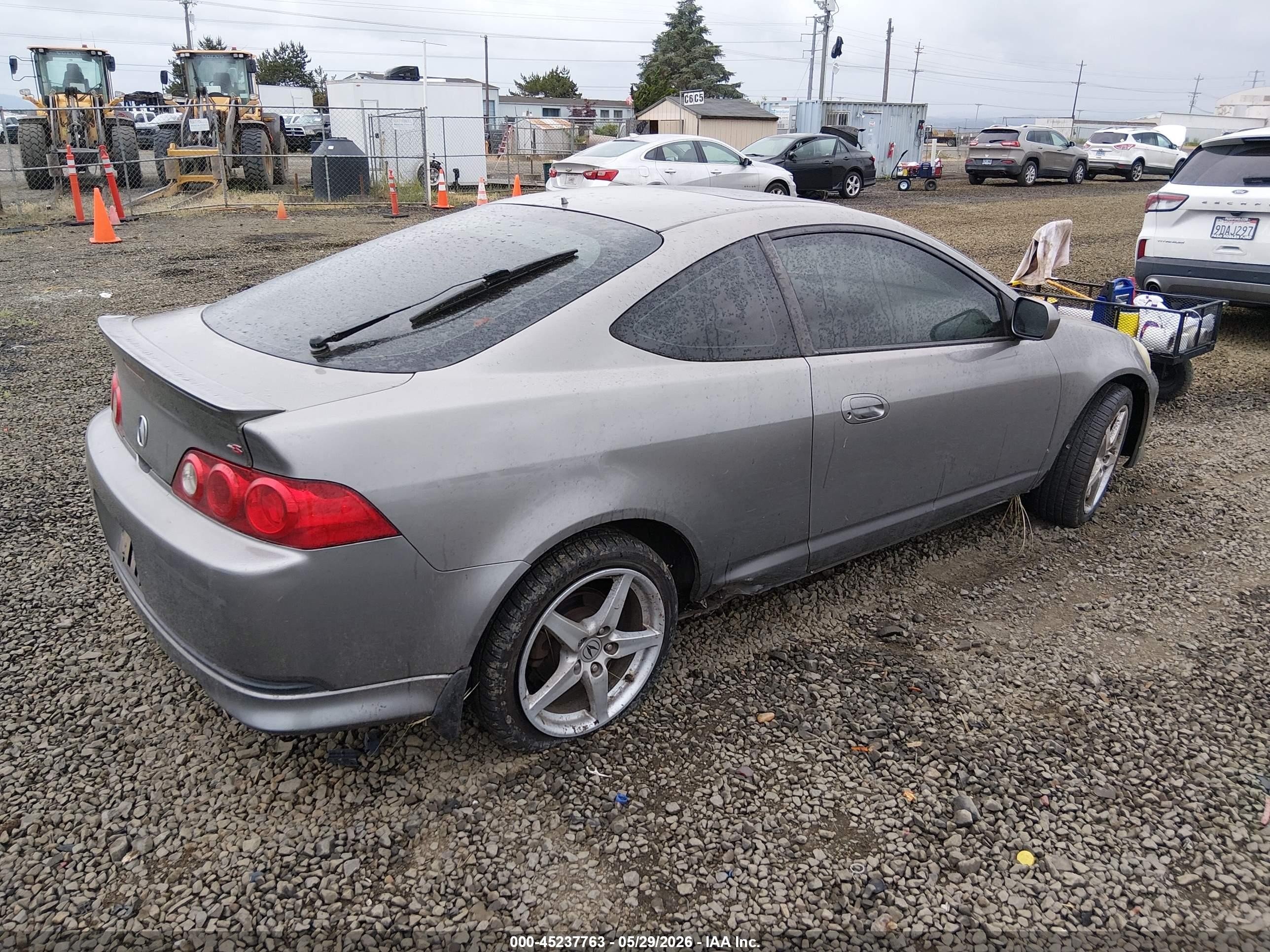 2006 Acura Rsx Type S Gray vin: JH4DC53096S014167