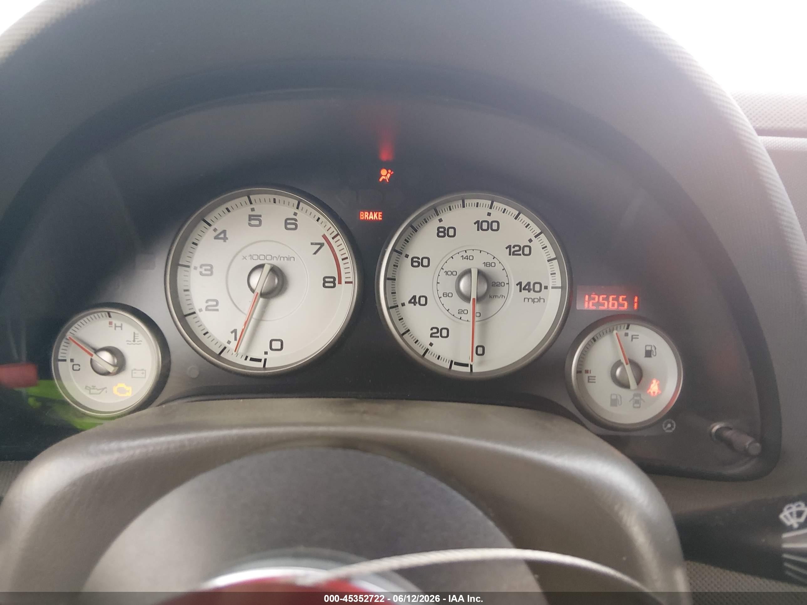 2005 Acura Rsx Type S Red vin: JH4DC530X5S010837