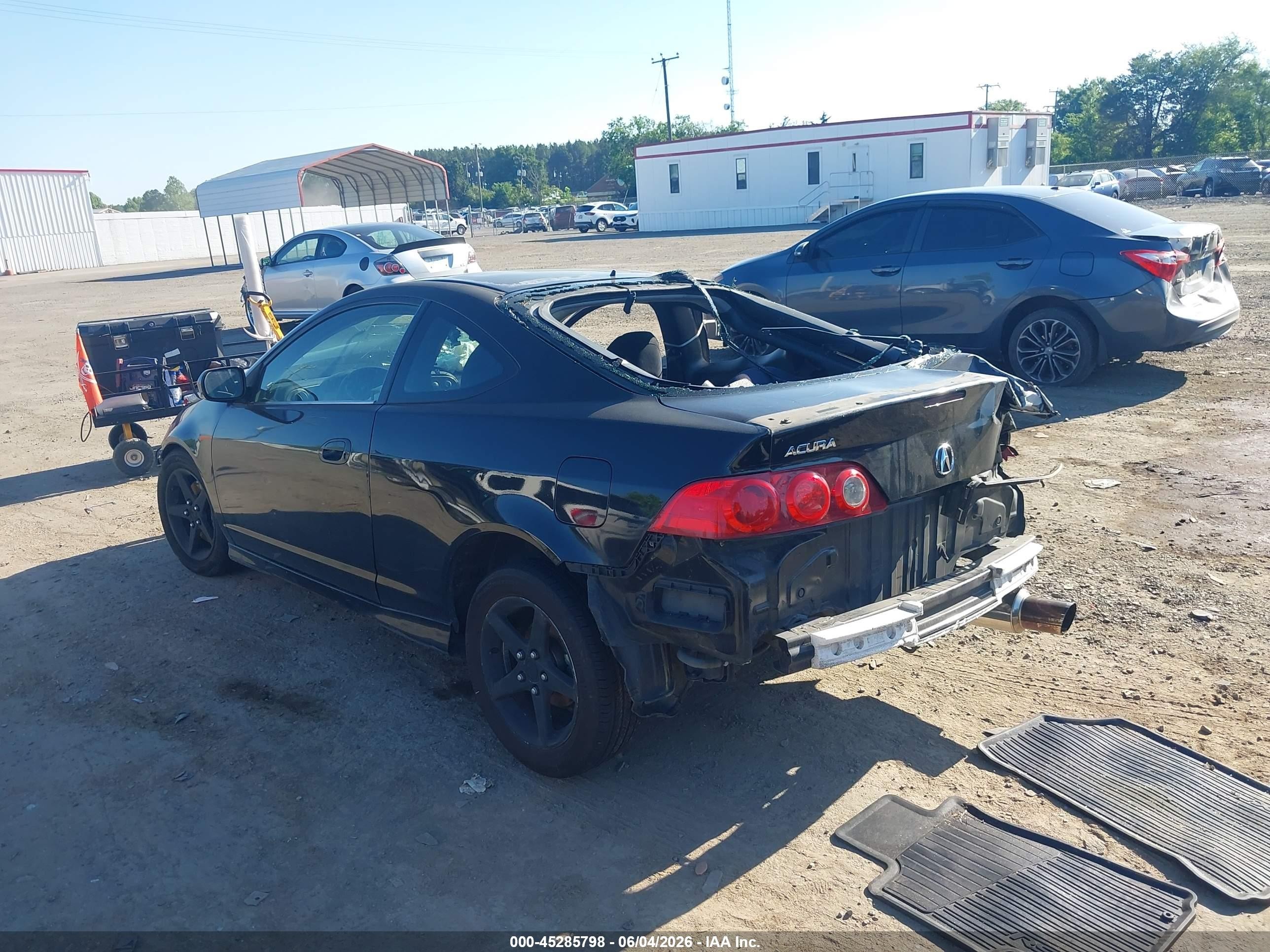 2005 Acura Rsx Type S Black vin: JH4DC530X5S017237