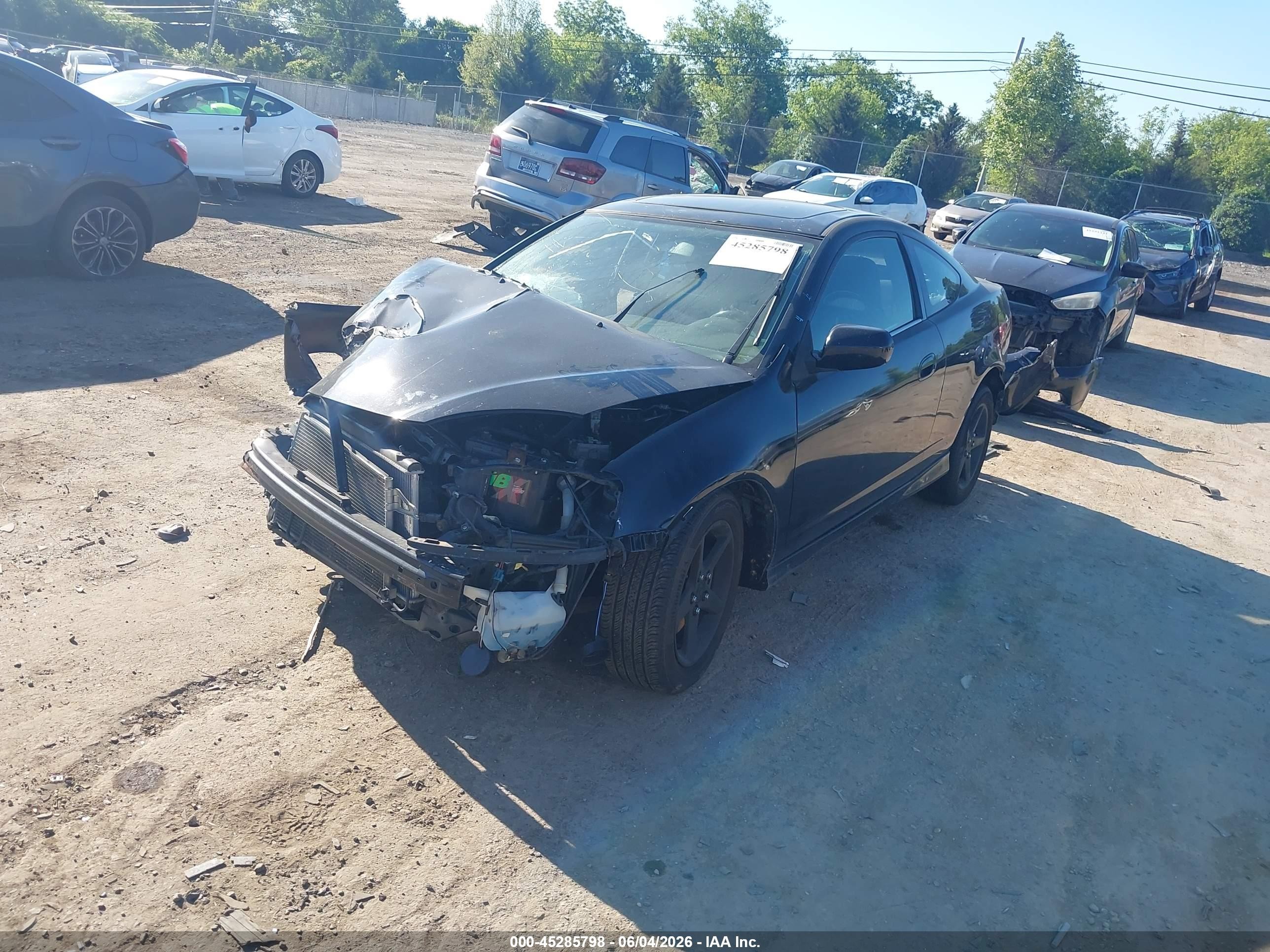 2005 Acura Rsx Type S Black vin: JH4DC530X5S017237