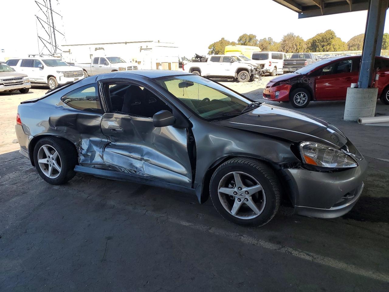 2005 Acura Rsx Gray vin: JH4DC53625S800606