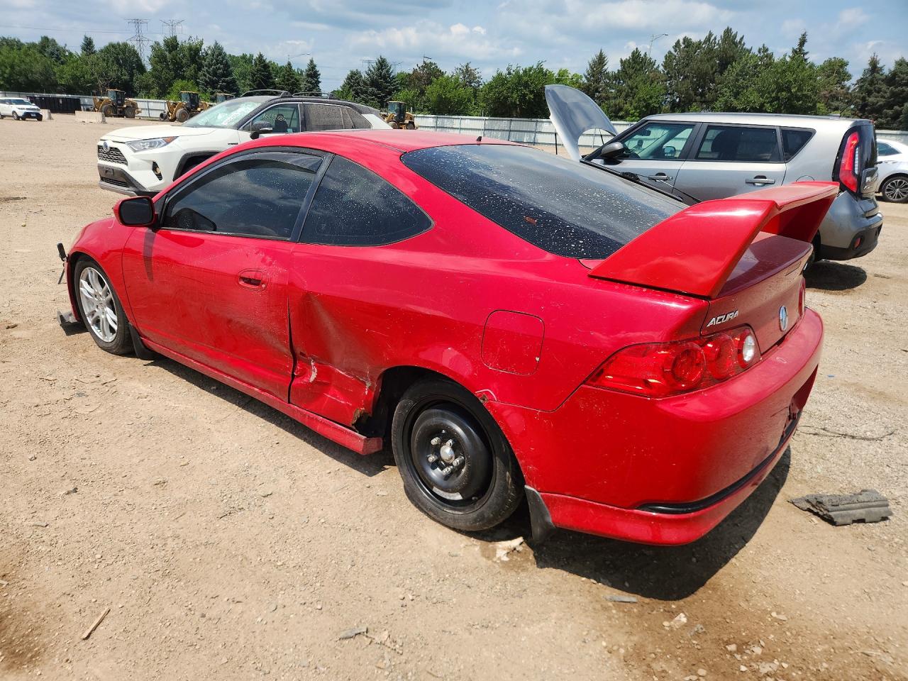 2006 Acura Rsx Red vin: JH4DC53806S008179