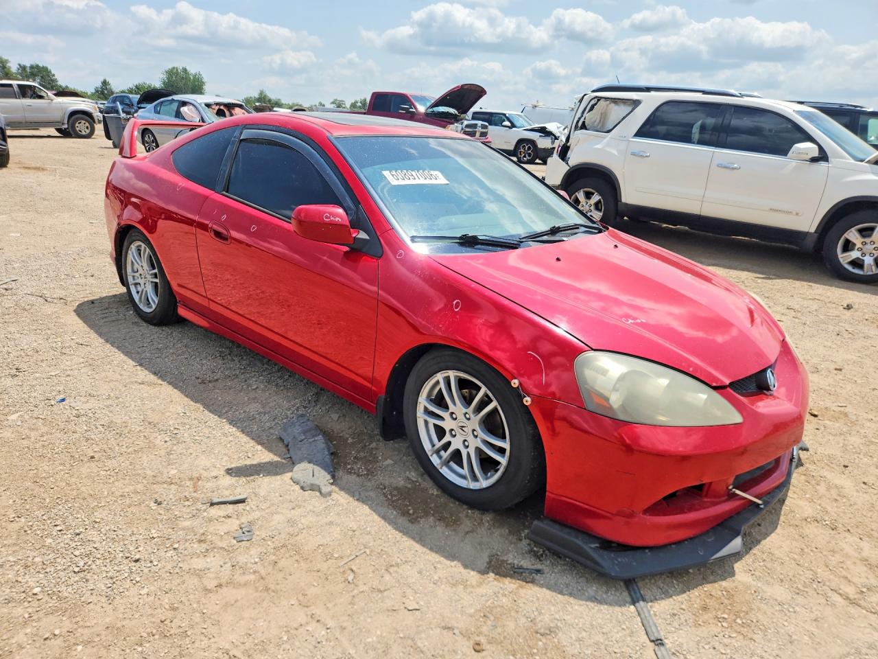 2006 Acura Rsx Red vin: JH4DC53806S008179