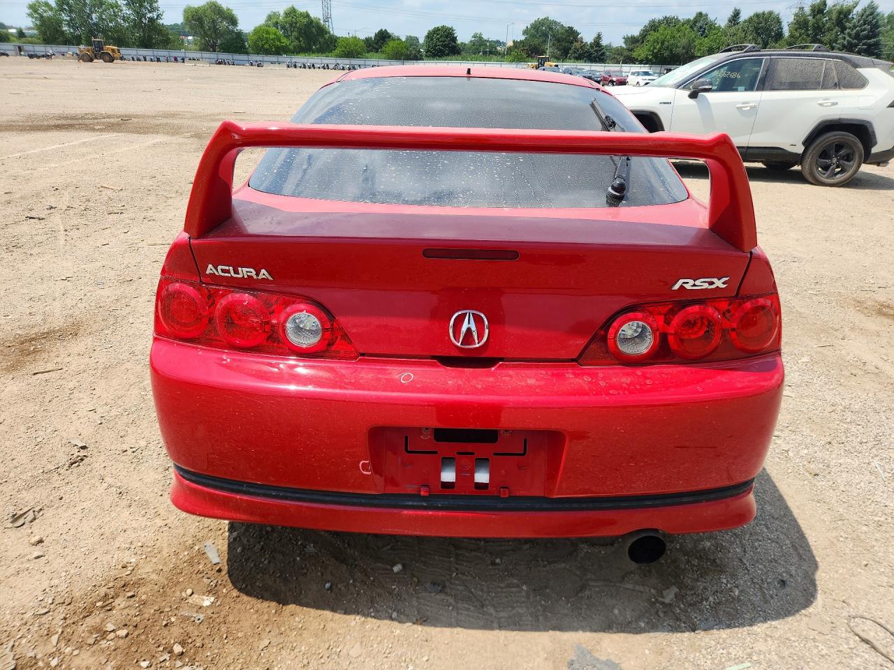 2006 Acura Rsx Red vin: JH4DC53806S008179