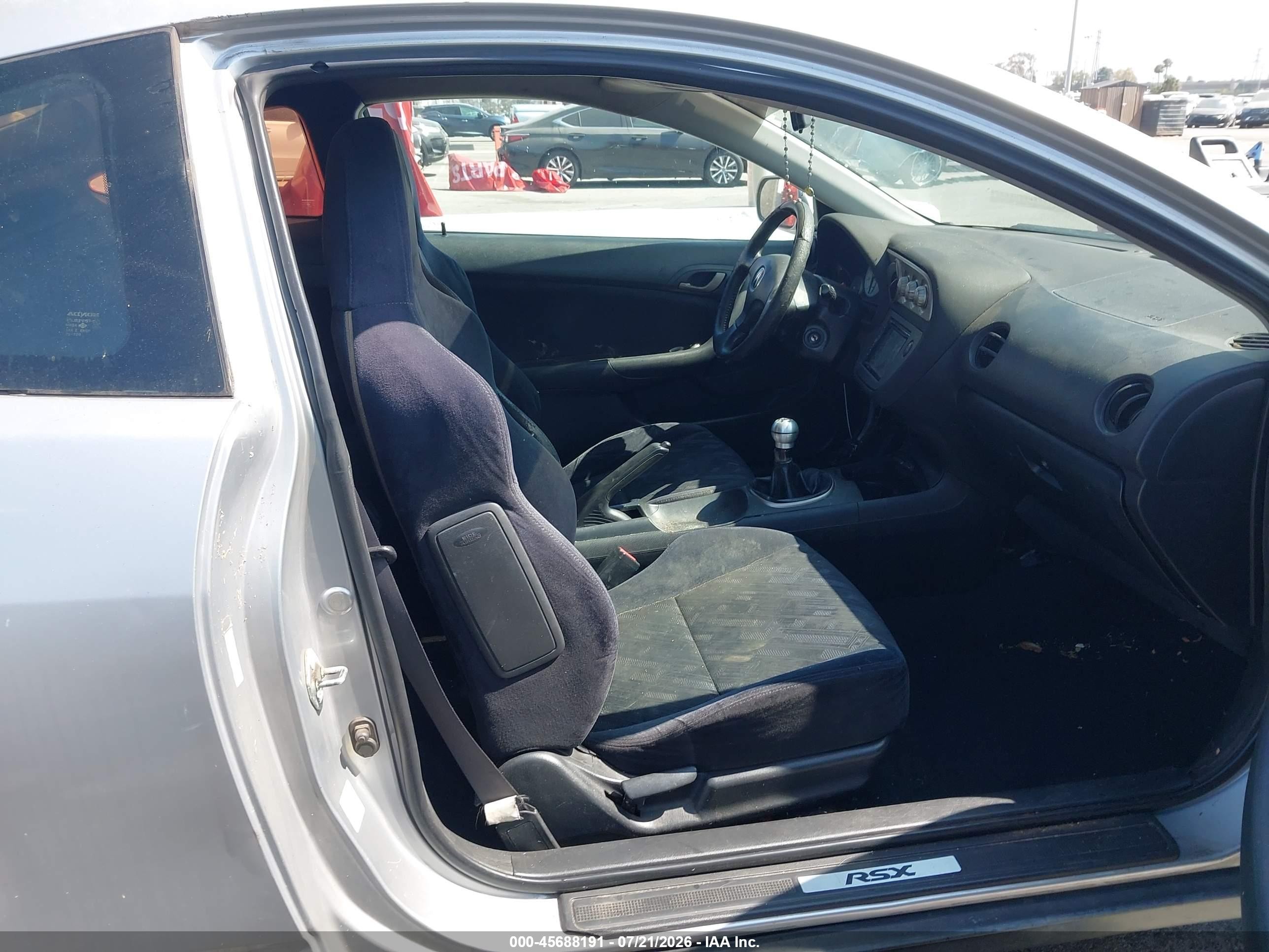 2002 Acura Rsx   Серебряный vin: JH4DC53812C029840