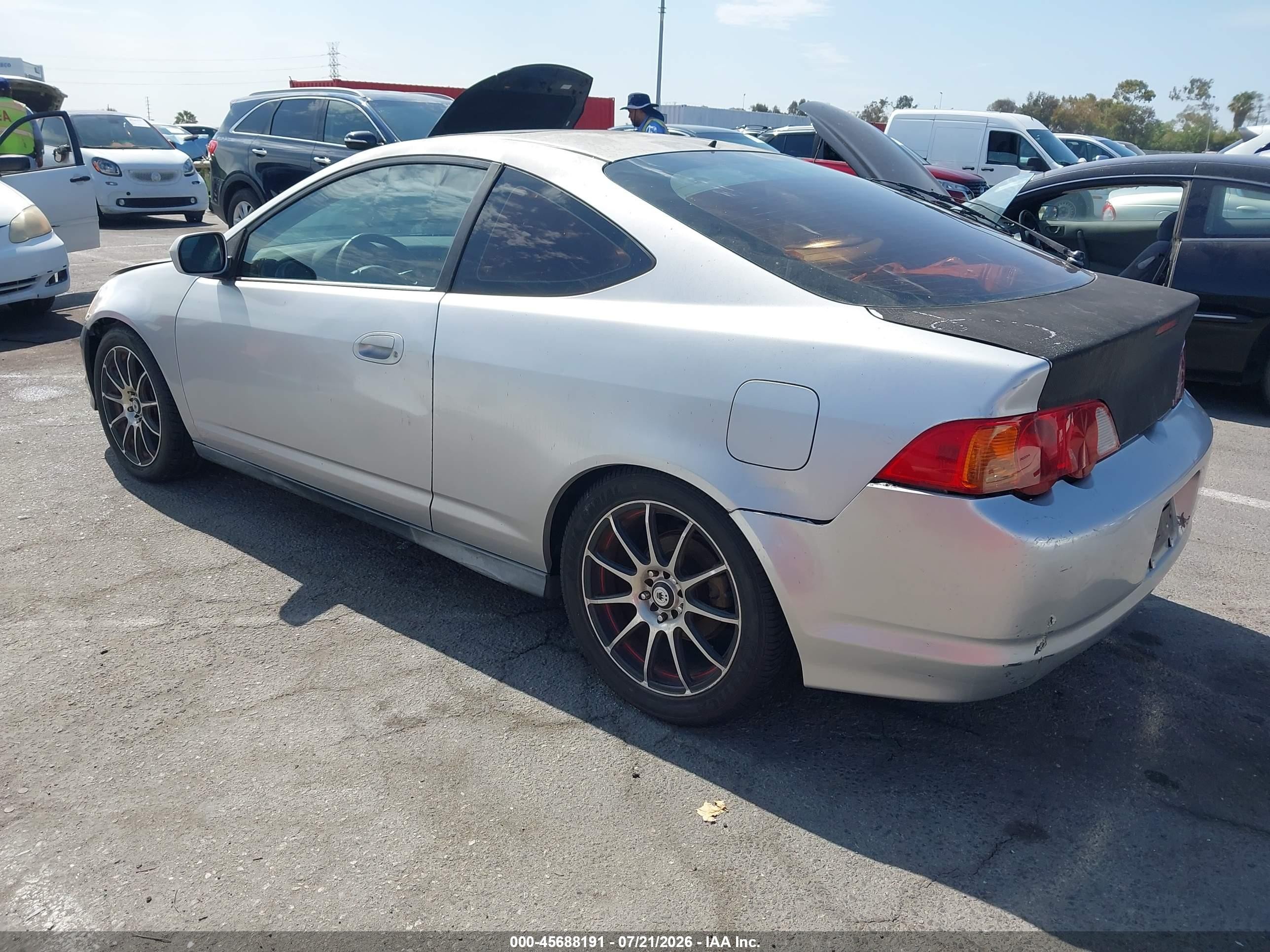 2002 Acura Rsx   Серебряный vin: JH4DC53812C029840