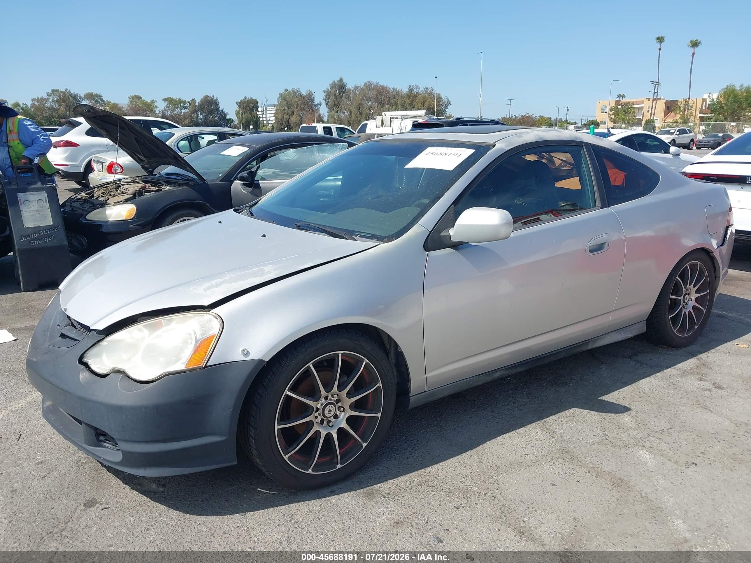 2002 Acura Rsx   Серебряный vin: JH4DC53812C029840