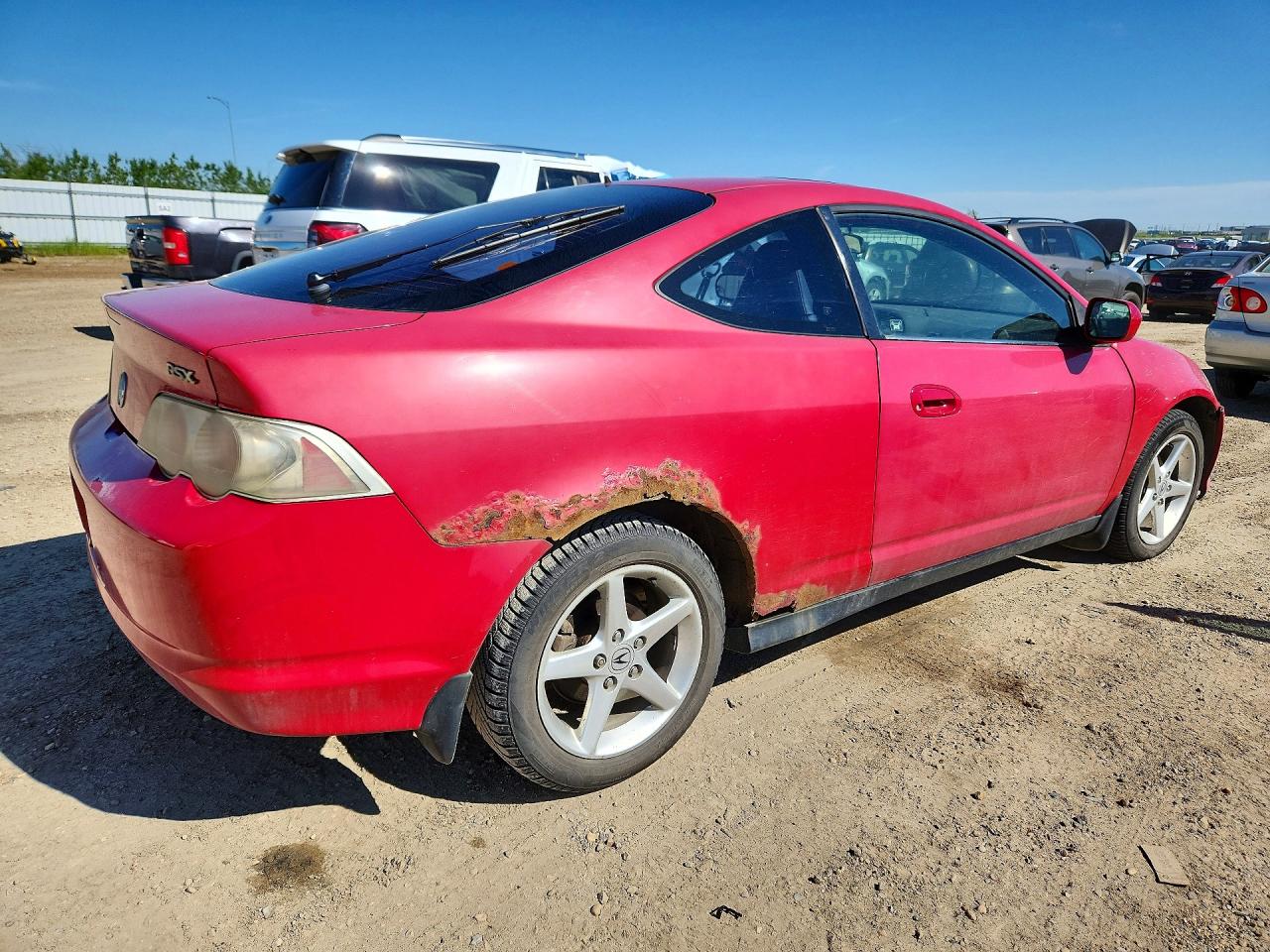 2004 Acura Rsx Red vin: JH4DC53814S801438