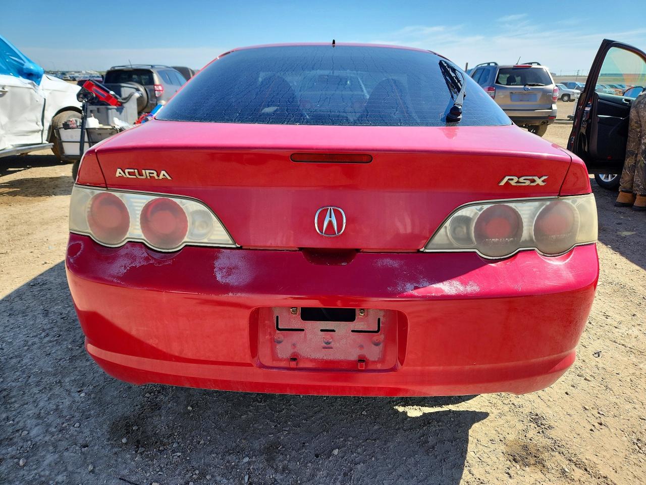 2004 Acura Rsx Red vin: JH4DC53814S801438